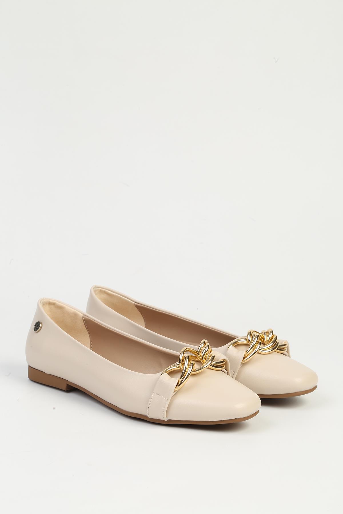 Krem Kadın Babet PC-54745 - Görsel 3