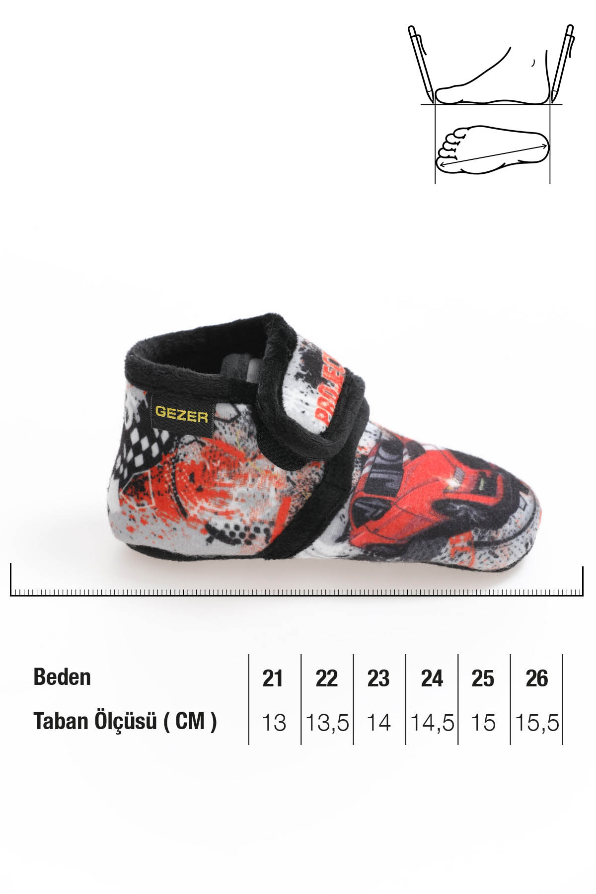 Kışlık Erkek Bebe Ev İçi Bot Ayakkabı - Görsel 3