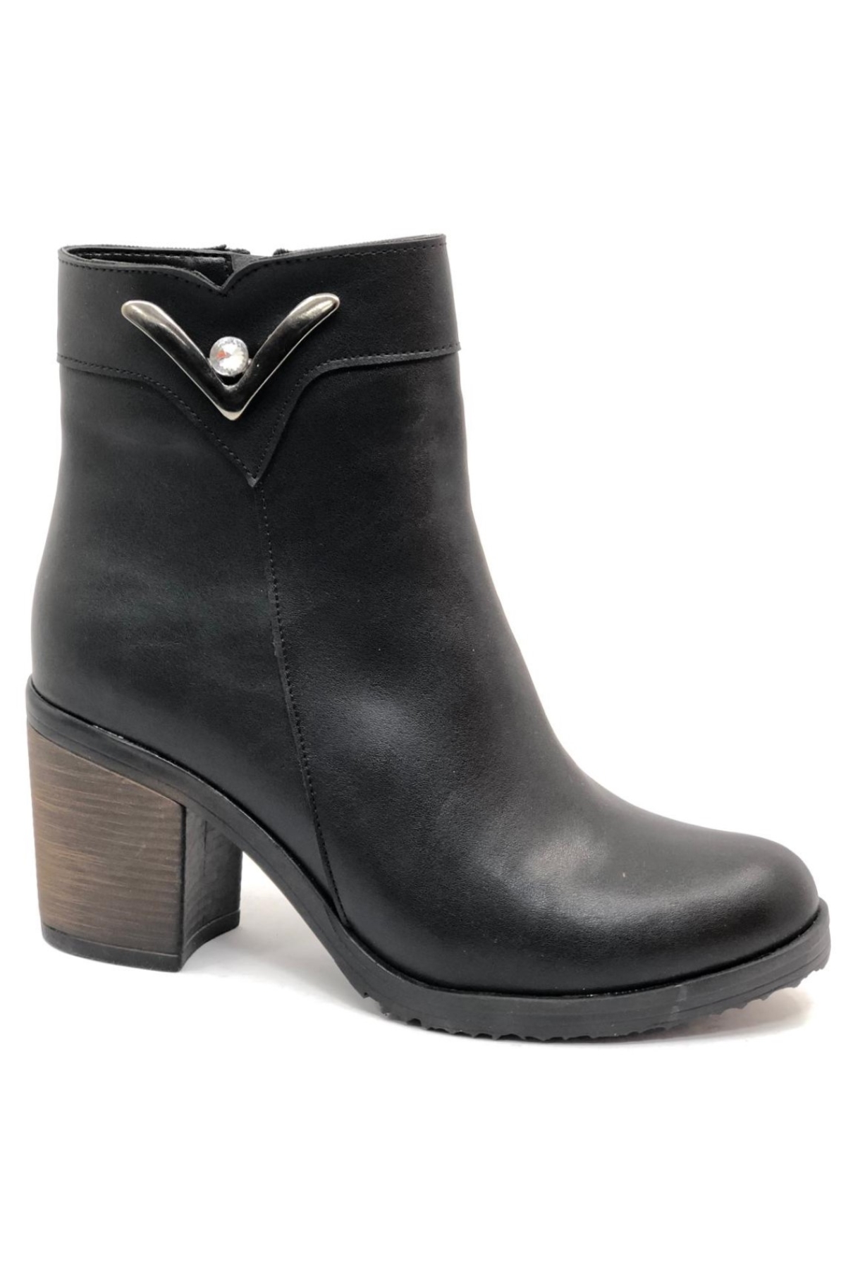 Bilek V Toka Detaylı Topuklu Kadın Bot - Görsel 2