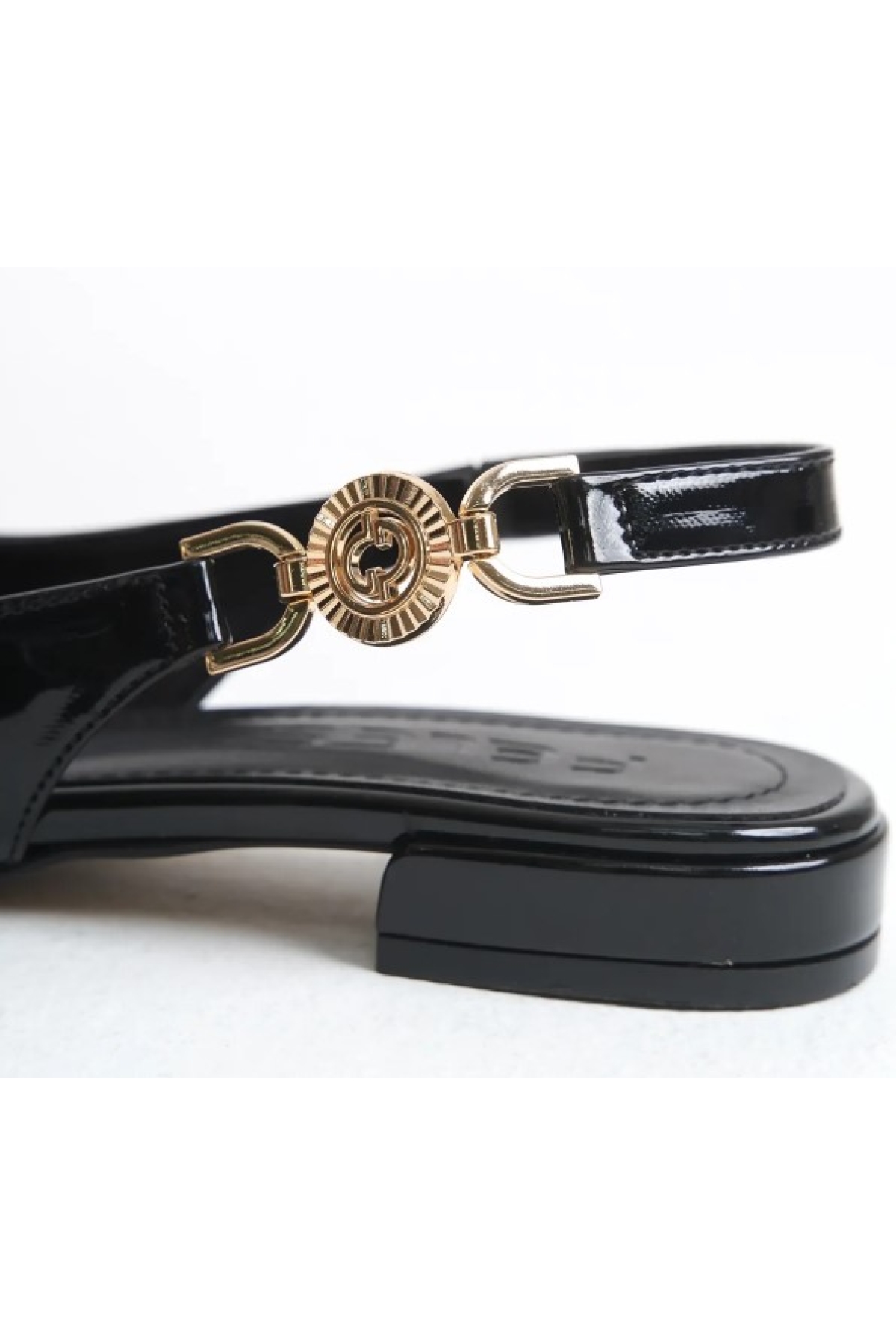 Yan Toka Detaylı Arkası Açık Kadın Babet Ayakkabı - Görsel 8