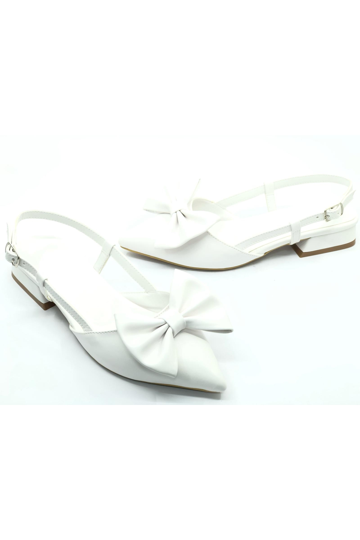 Kurdela Detaylı Arkası Açık Kadın Babet Ayakkabı - Görsel 5