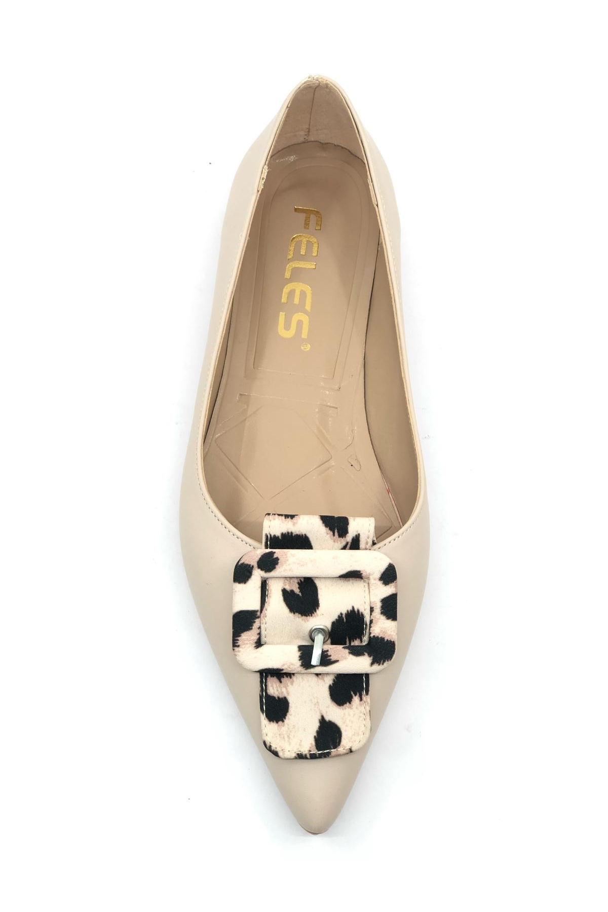 Leopar Toka Detaylı Kadın Babet Ayakkabı - Görsel 6