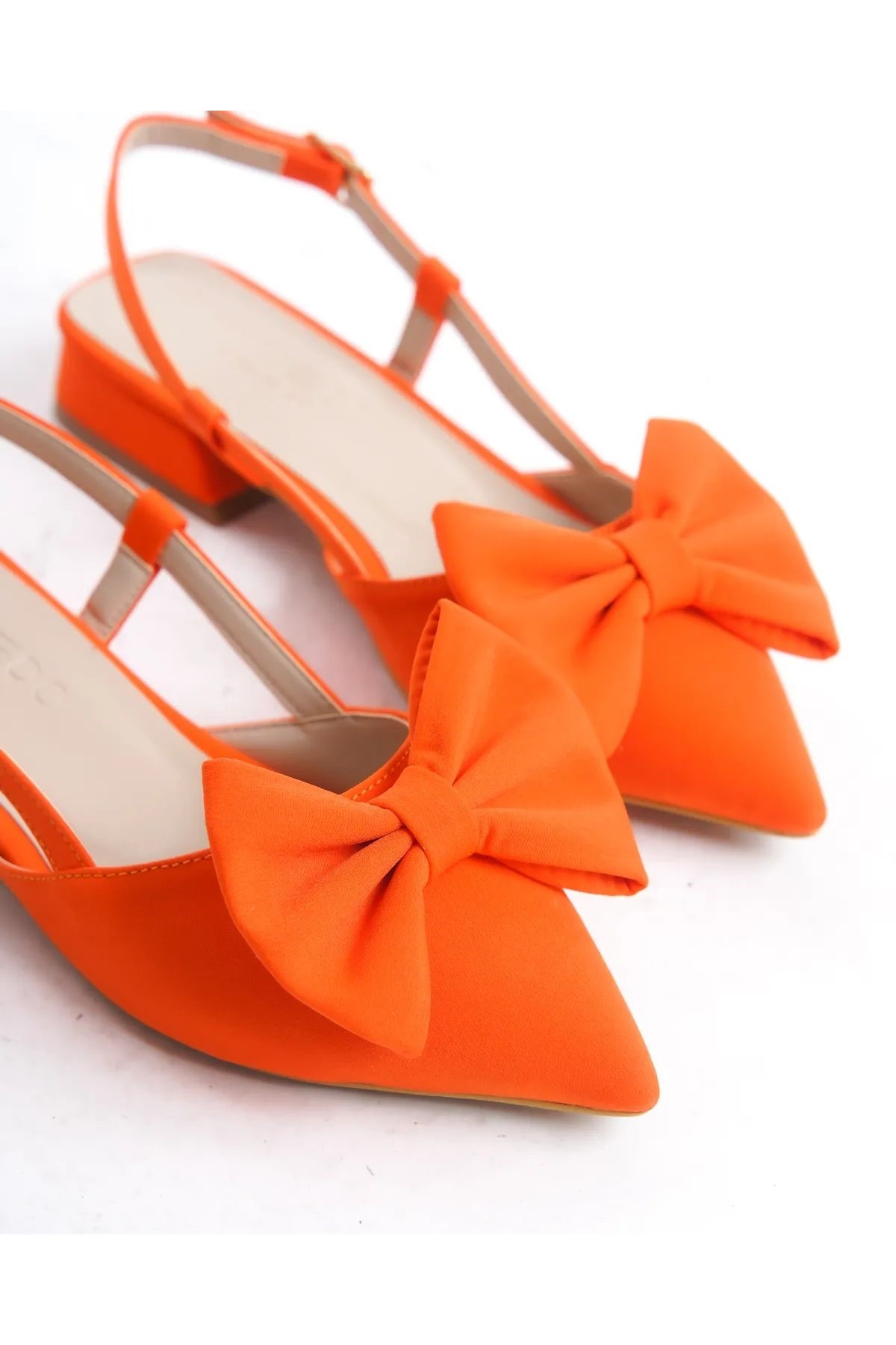 Kurdela Detaylı Arkası Açık Kadın Babet Ayakkabı - Görsel 6