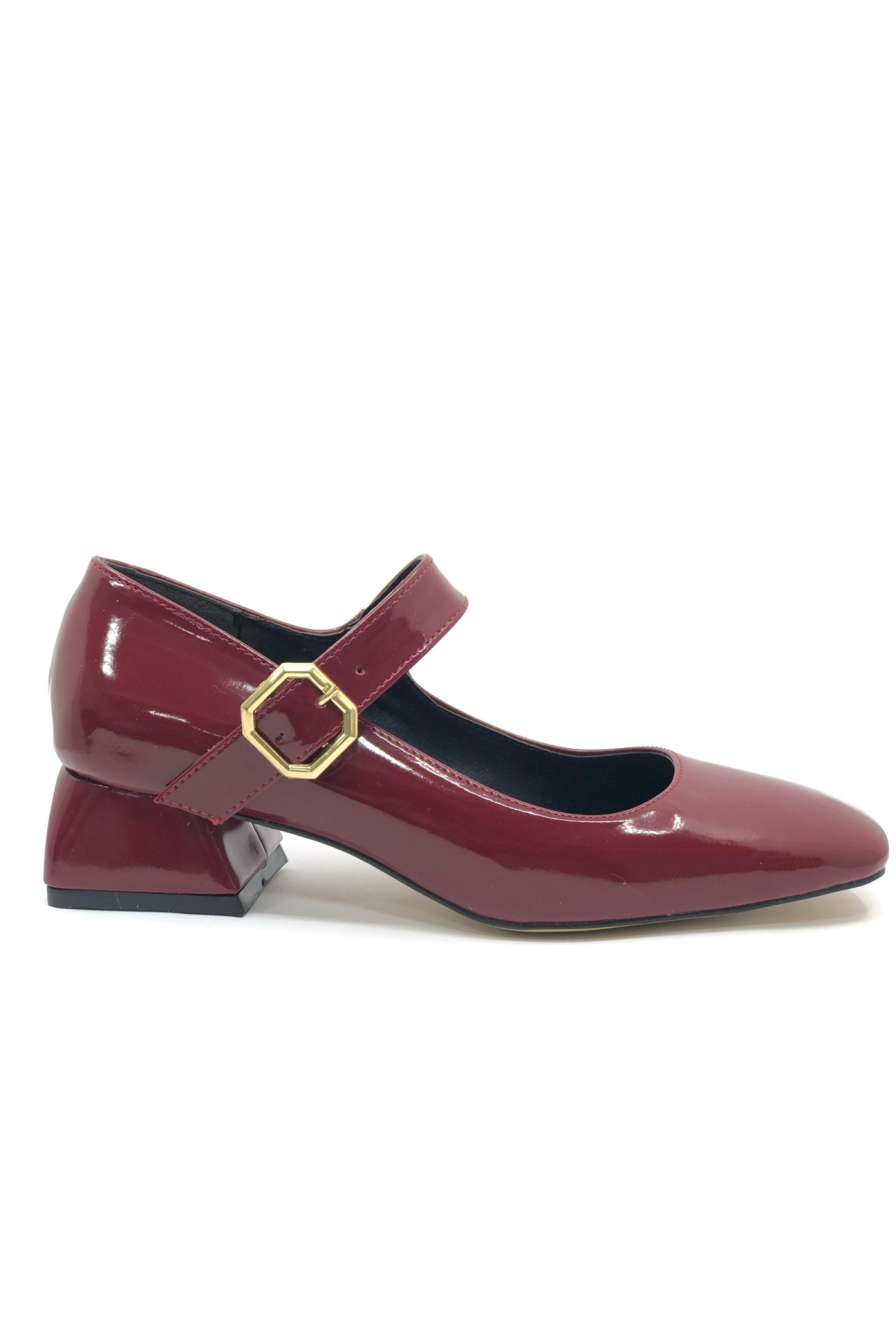 Pars Jane Küt Burunlu Kadın Kısa Topuklu Kadın Babet Ayakkabı - Görsel 7