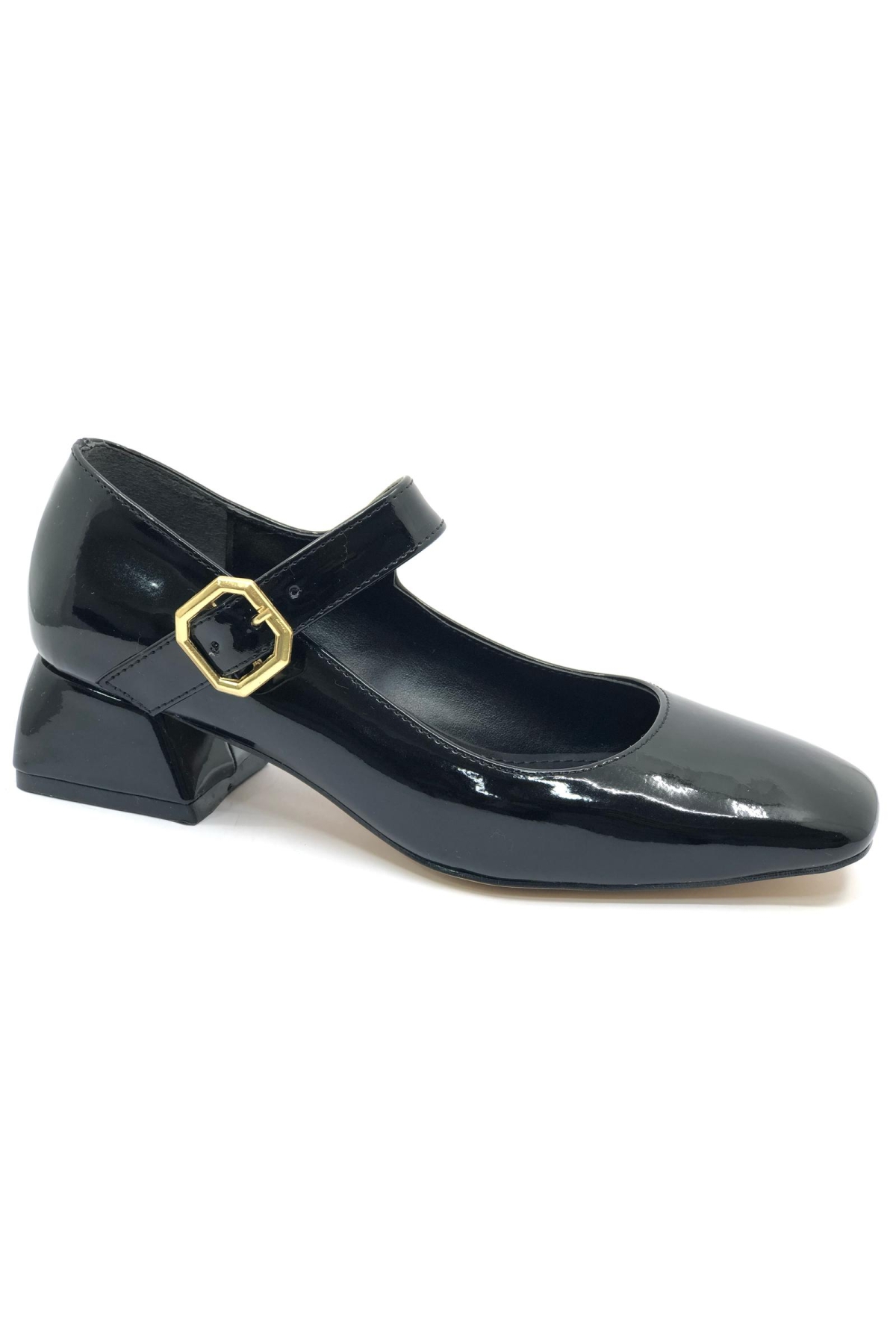 Pars Jane Küt Burunlu Kadın Kısa Topuklu Kadın Babet Ayakkabı - Görsel 6