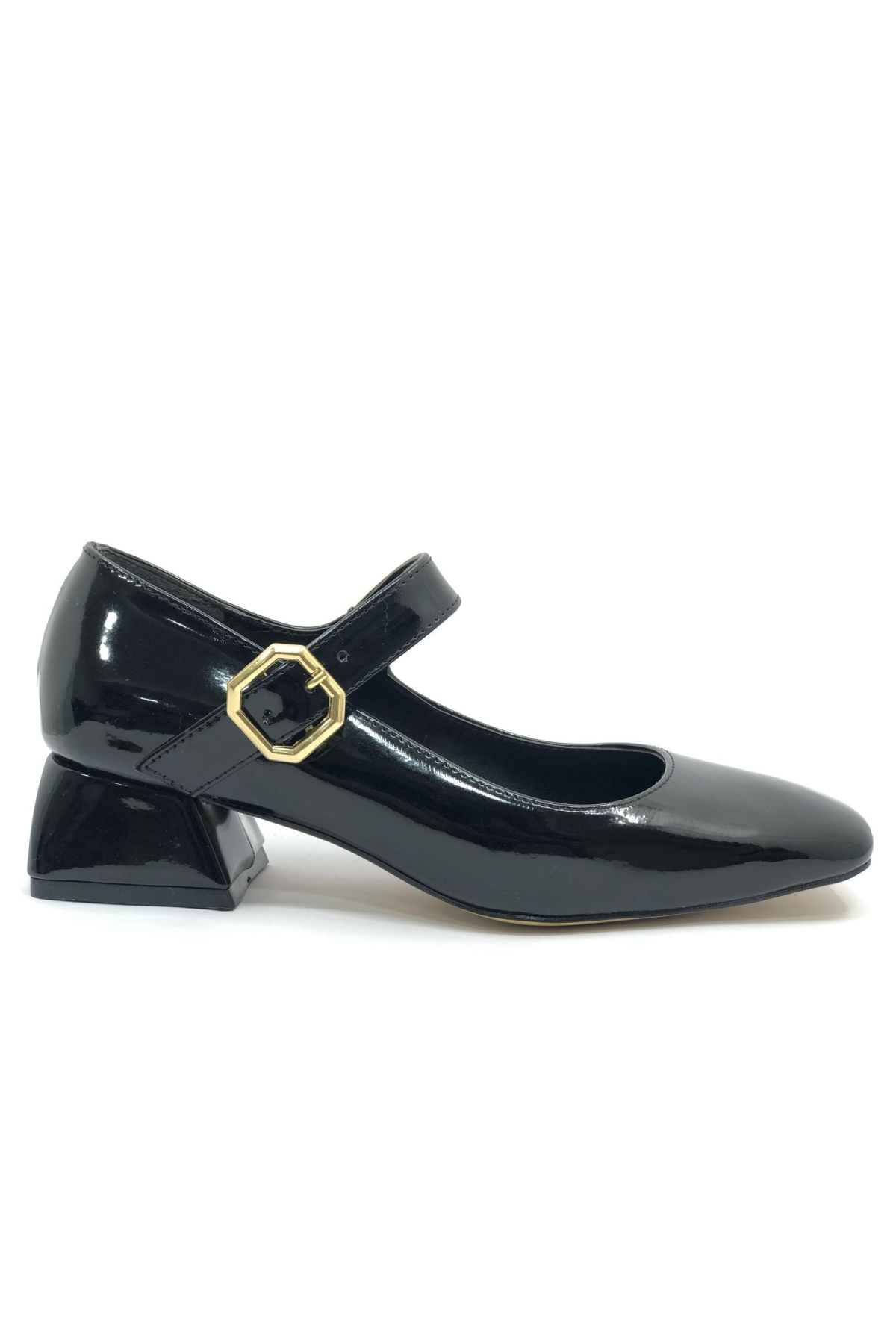 Pars Jane Küt Burunlu Kadın Kısa Topuklu Kadın Babet Ayakkabı - Görsel 7