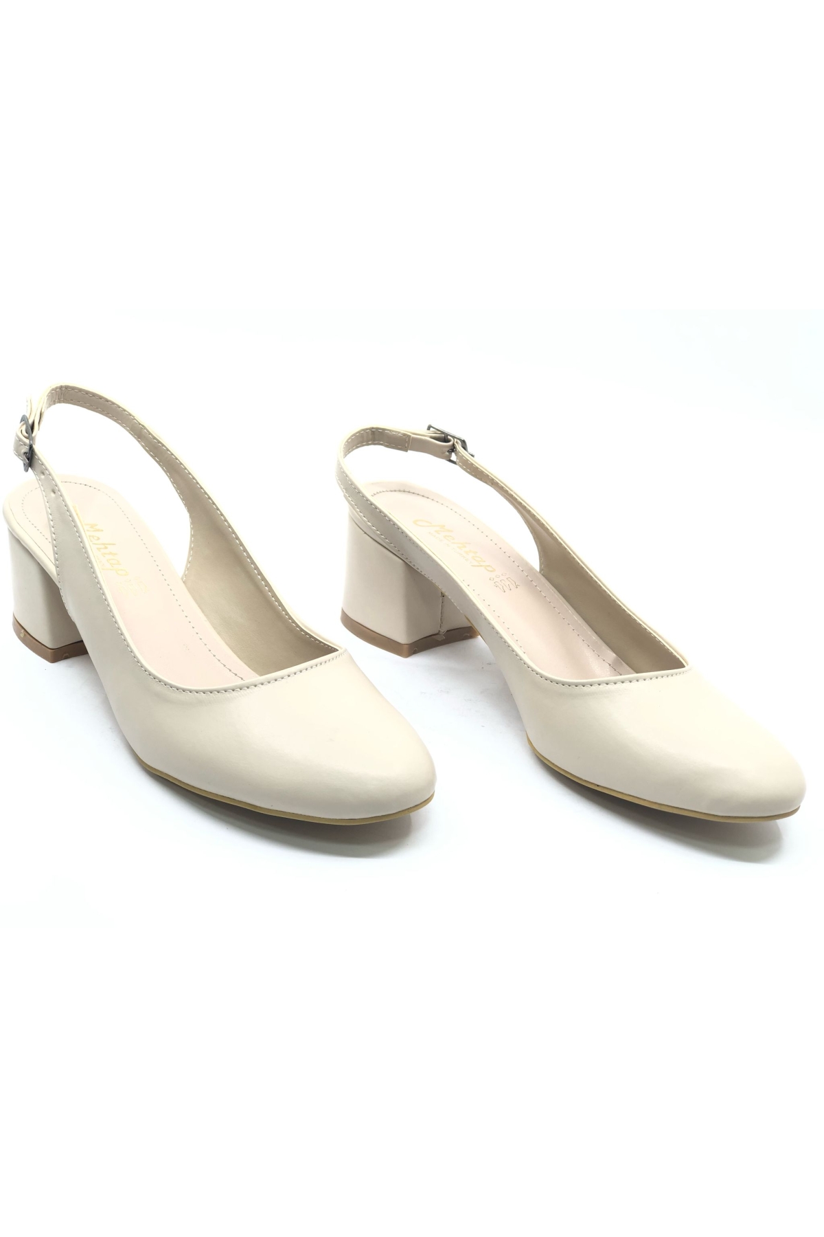 Arkası Açık Klasik Kadın Topuklu Ayakkabı - Görsel 3