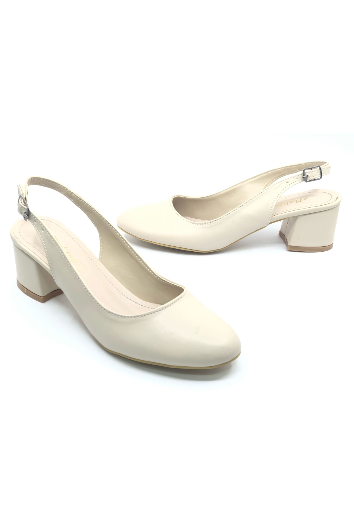Arkası Açık Klasik Kadın Topuklu Ayakkabı - Görsel 5