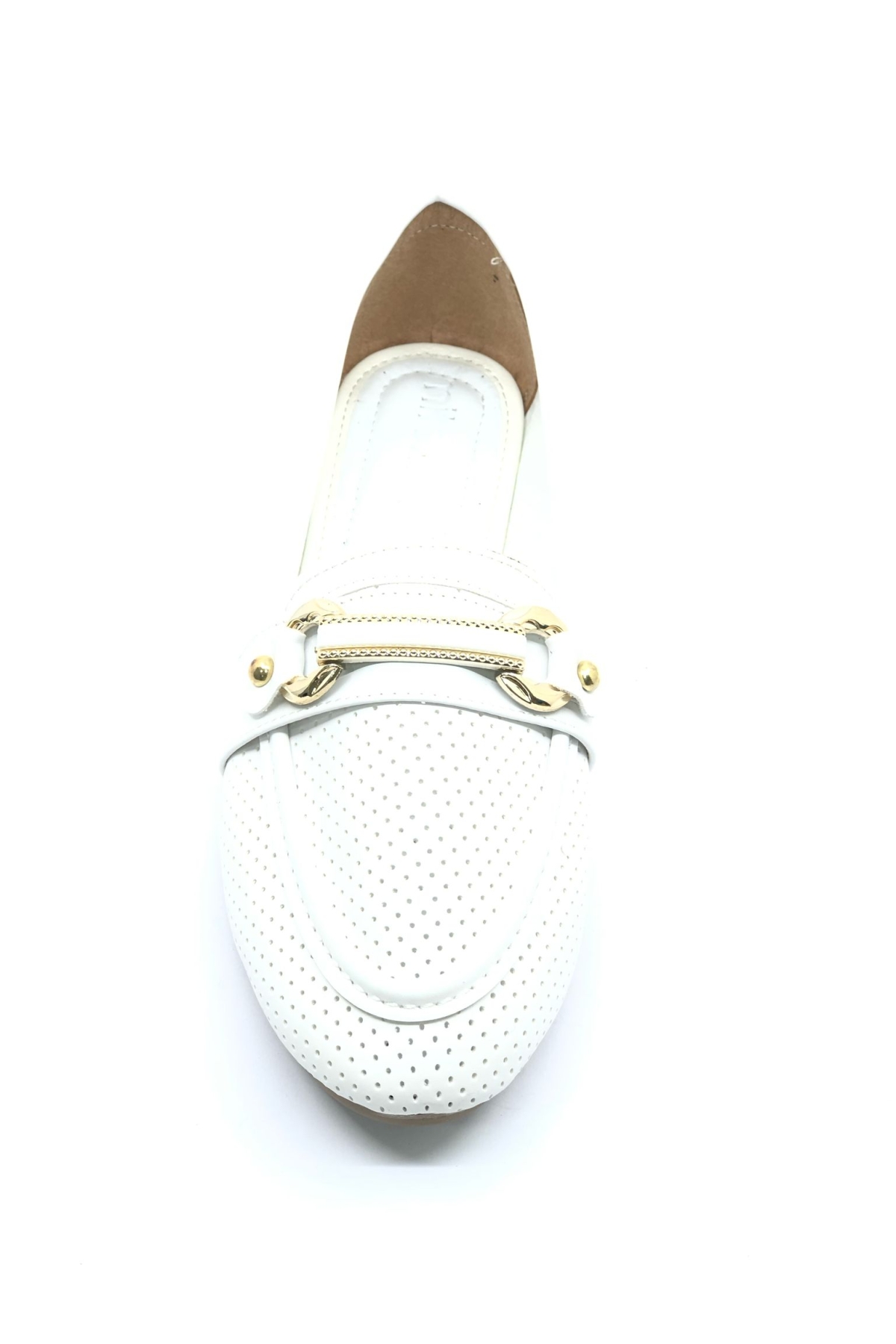 Toka Detaylı Delikli Düz Taban Kadın Babet Ayakkabı - Görsel 6