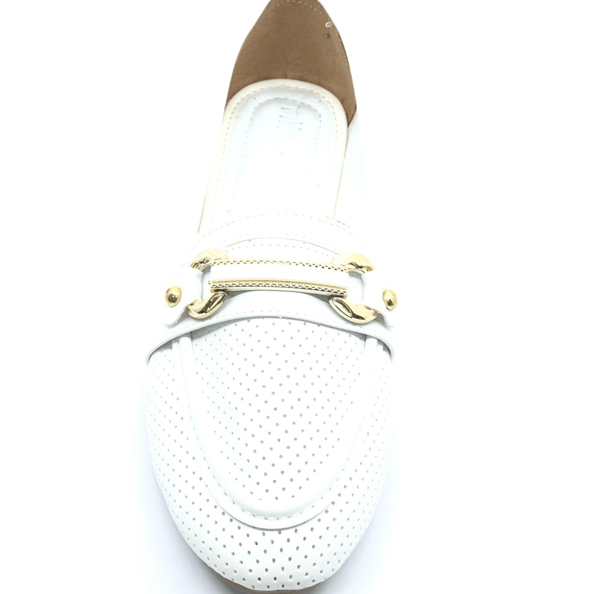 Toka Detaylı Delikli Düz Taban Kadın Babet Ayakkabı - Görsel 7