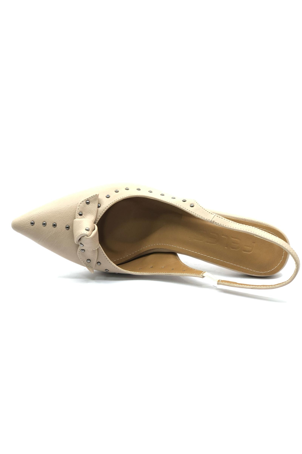 Zımba Kurdela Detaylı Arkası Açık Stiletto Kadın Topuklu Ayakkabı - Görsel 7