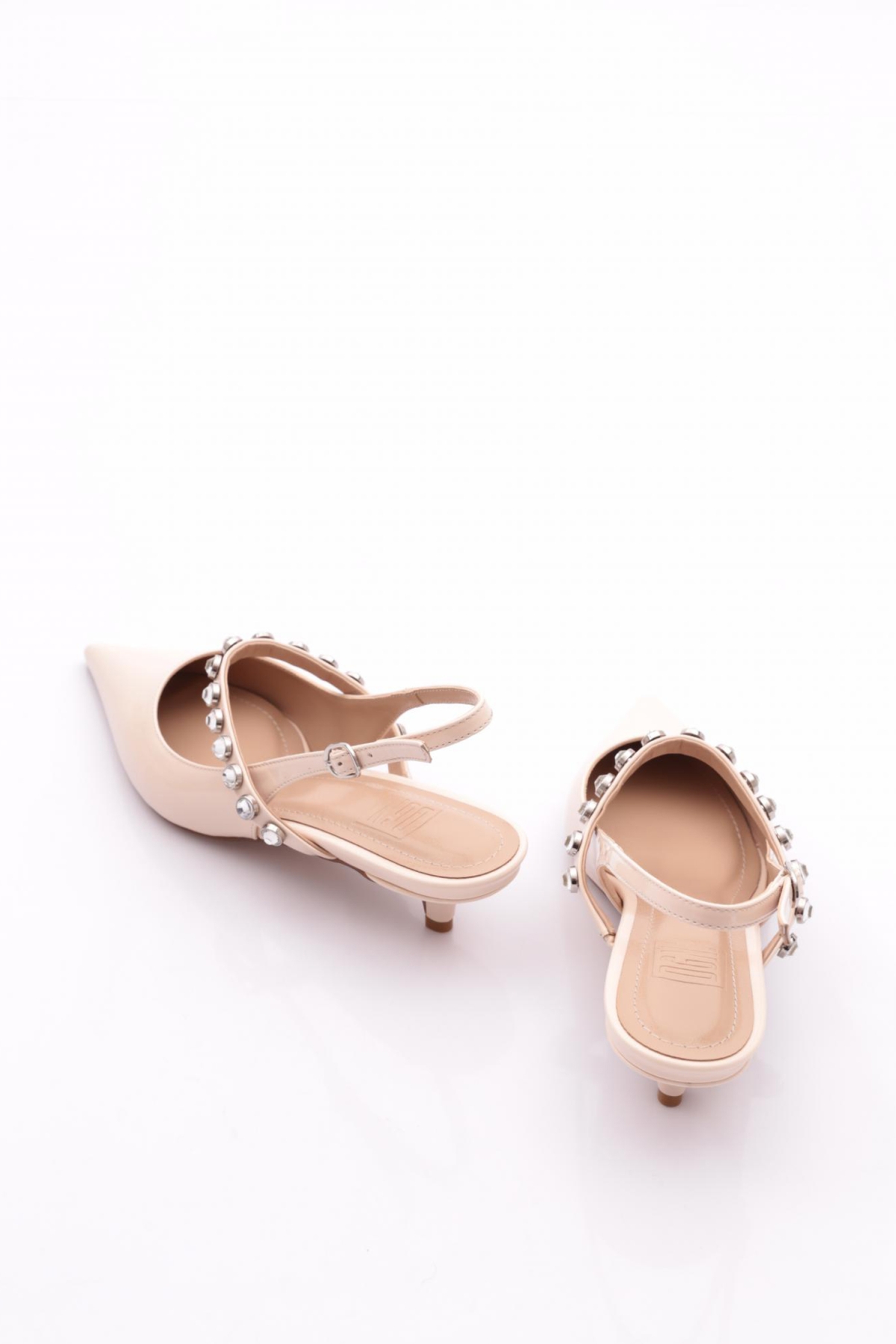 3053 Kadin Taşli Topuklu Ayakkabi - Görsel 4