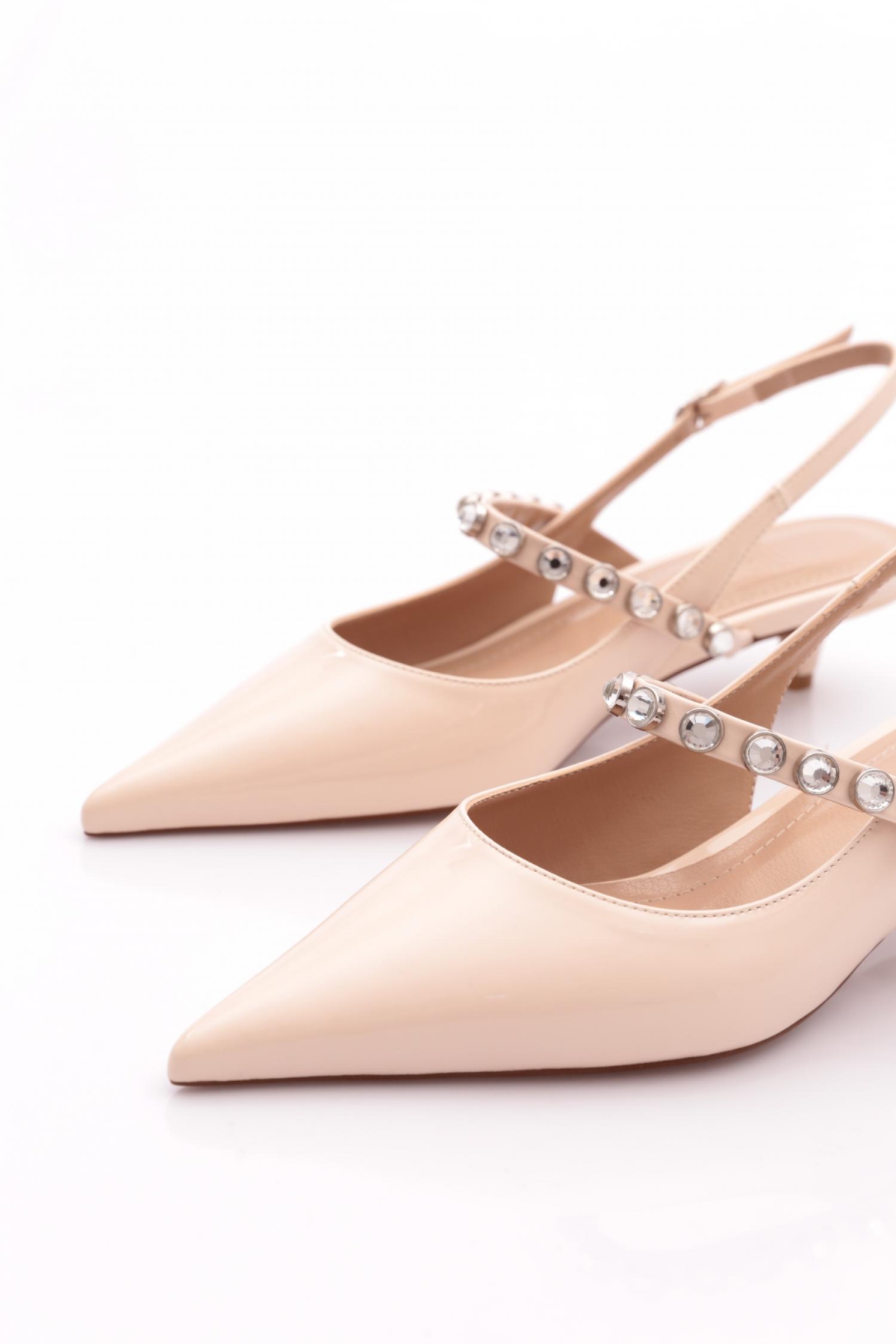 3053 Kadin Taşli Topuklu Ayakkabi - Görsel 5