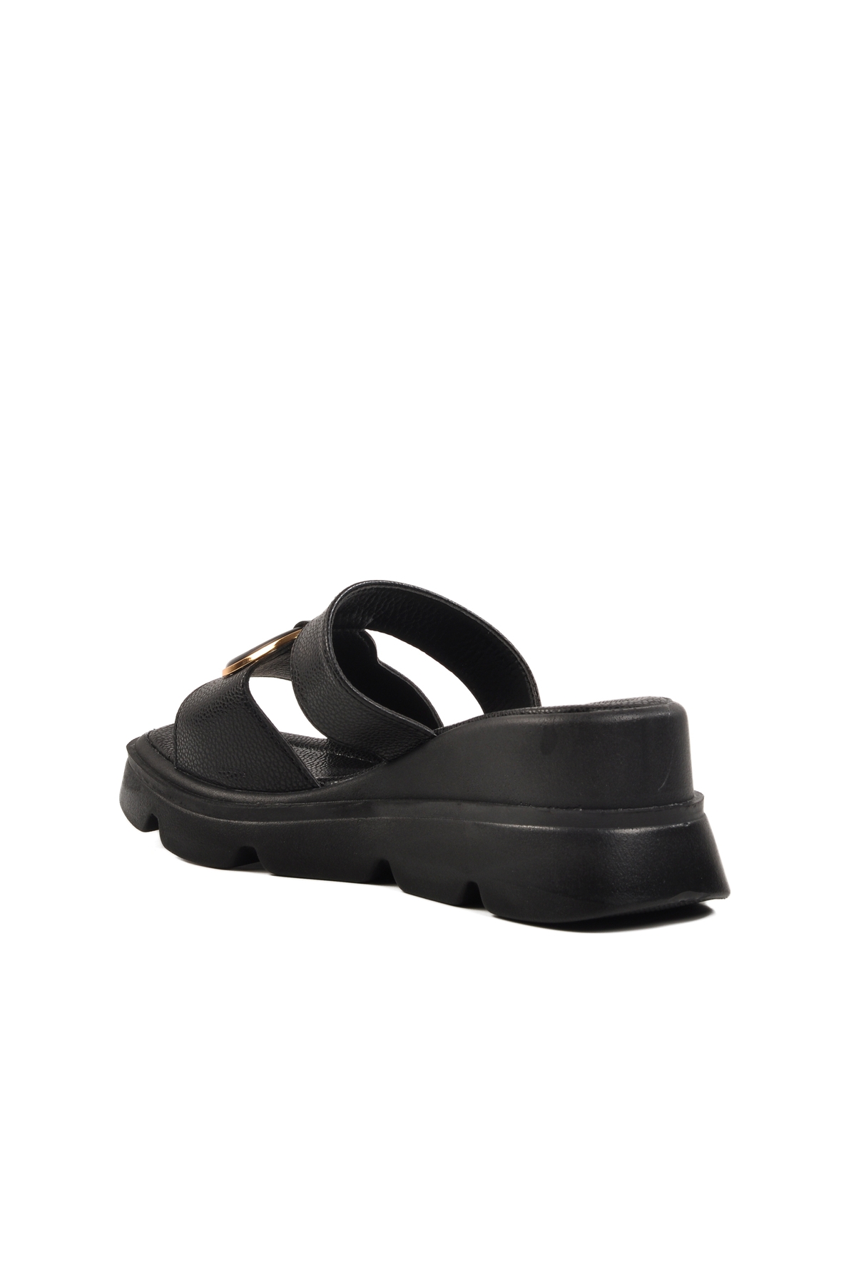 Siyah Yüksek Taban Kadın Terlik PC-7534 Z - Görsel 5