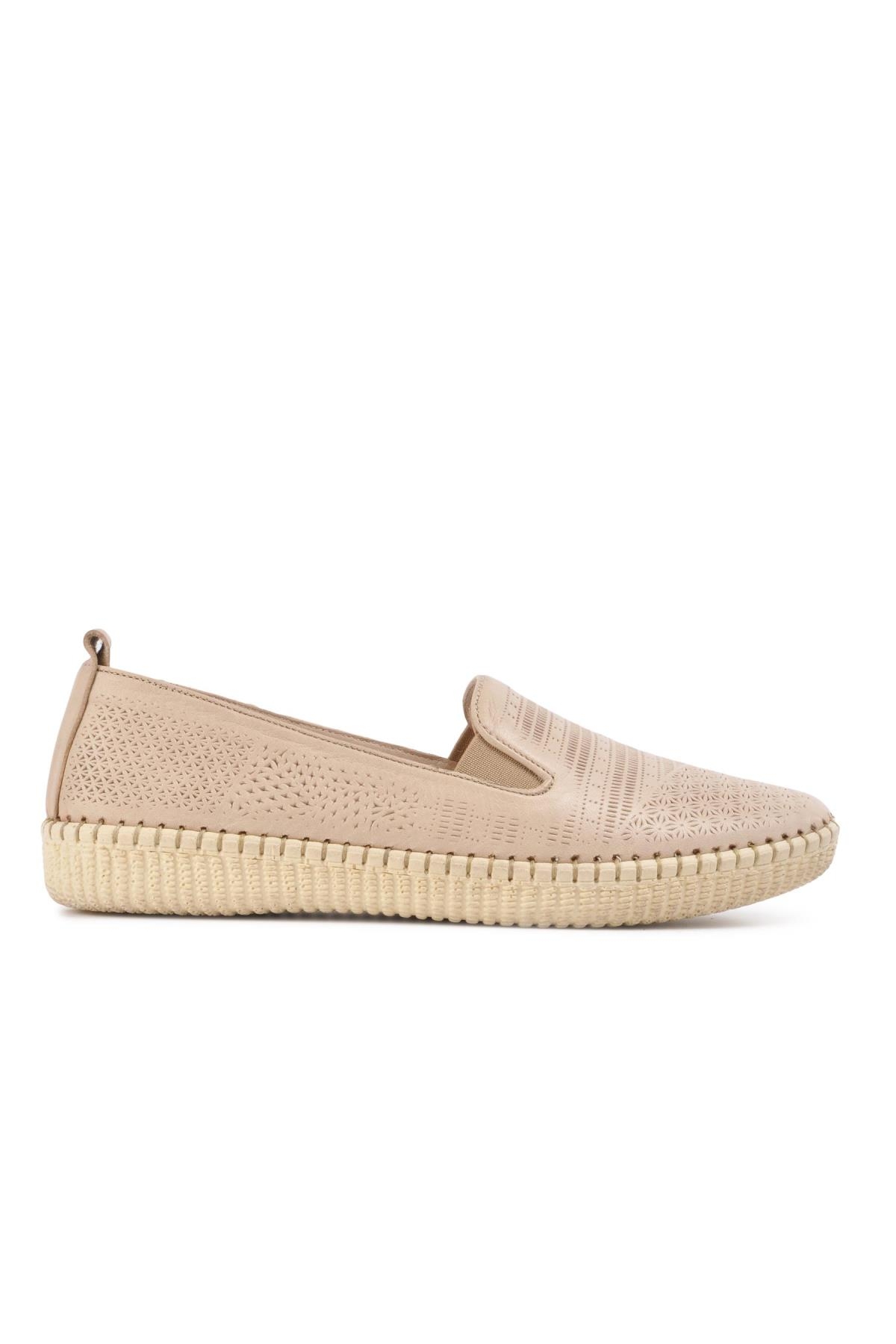 7232 Bej Kadın Günlük Ayakkabı - Görsel 4