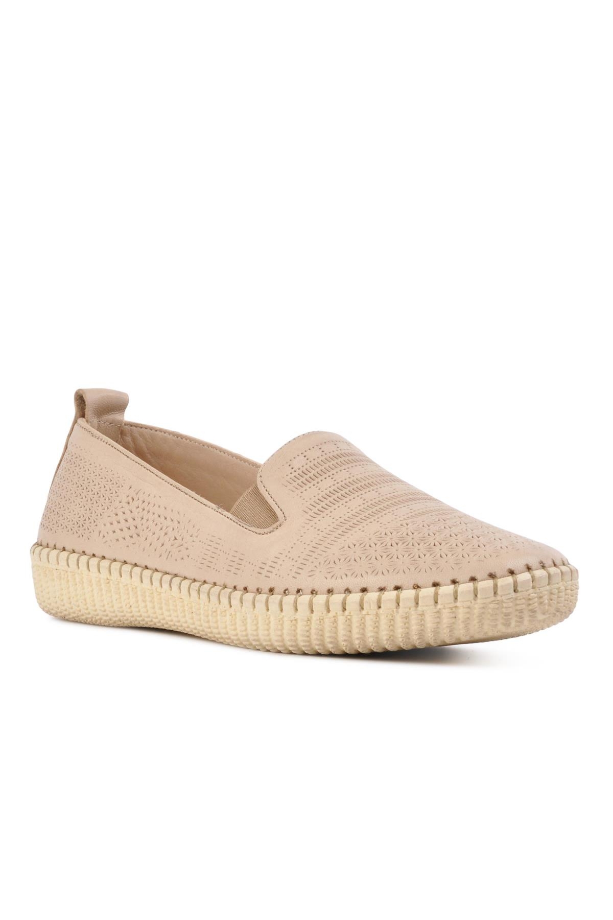 7232 Bej Kadın Günlük Ayakkabı - Görsel 6