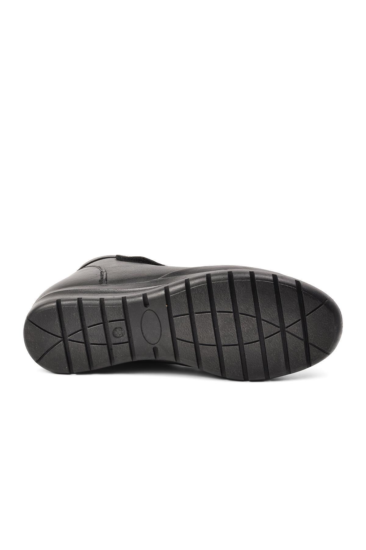 7118 Siyah Kadın Hakiki Deri Bot - Görsel 6