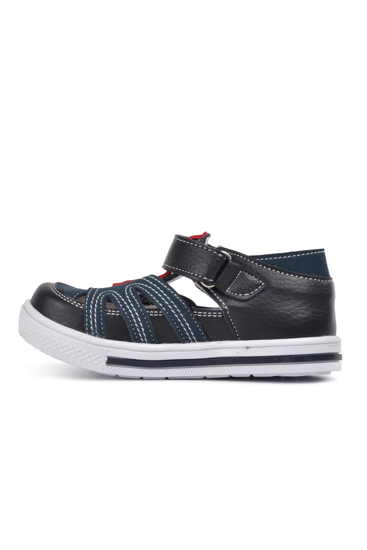 Şiringenç 210108 Lacivert-Kırmızı Comfort Erkek Çocuk Günlük Ayakkabı - Görsel 4