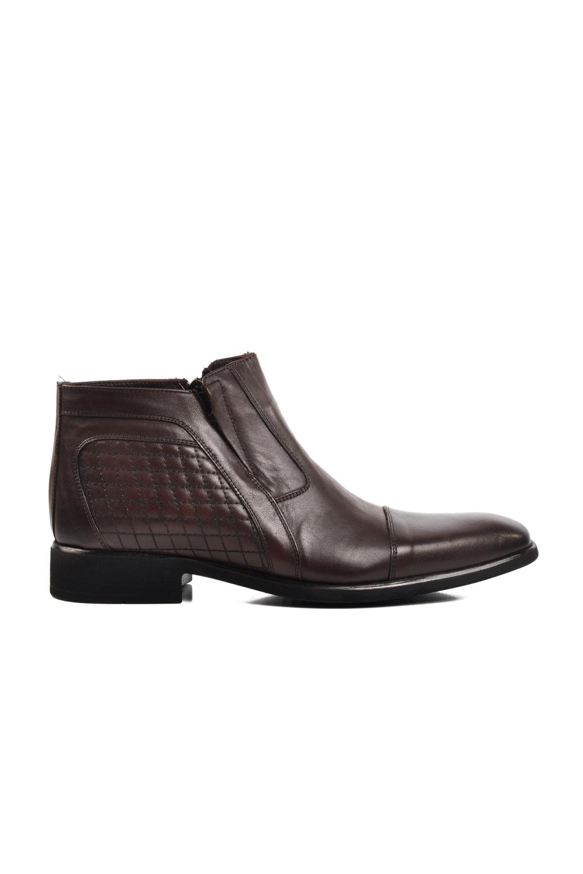 02356 Kahve Hakiki Deri Erkek Bot - Görsel 3