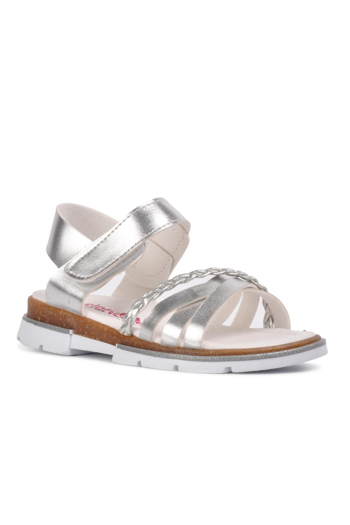 Şiringenç 001 Gümüş Çocuk Sandalet - Görsel 2