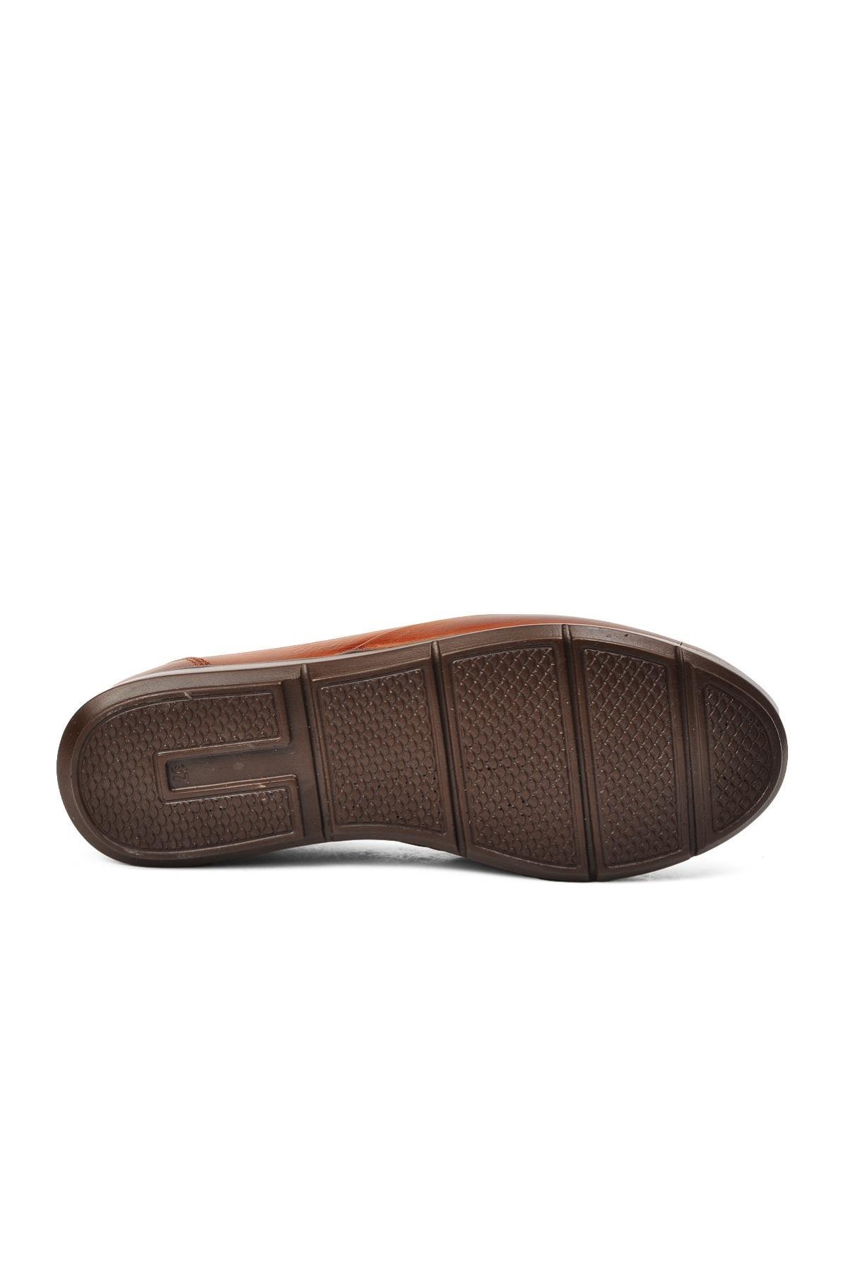 8766 Taba Hakiki Deri Kadın Günlük Ayakkabı - Görsel 6