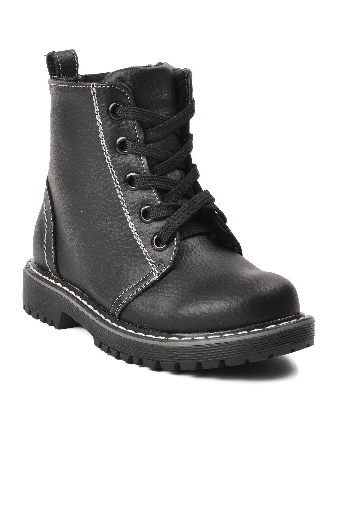 Şng 2301998-P Siyah İçi Kürklü Çocuk Bot - Görsel 2