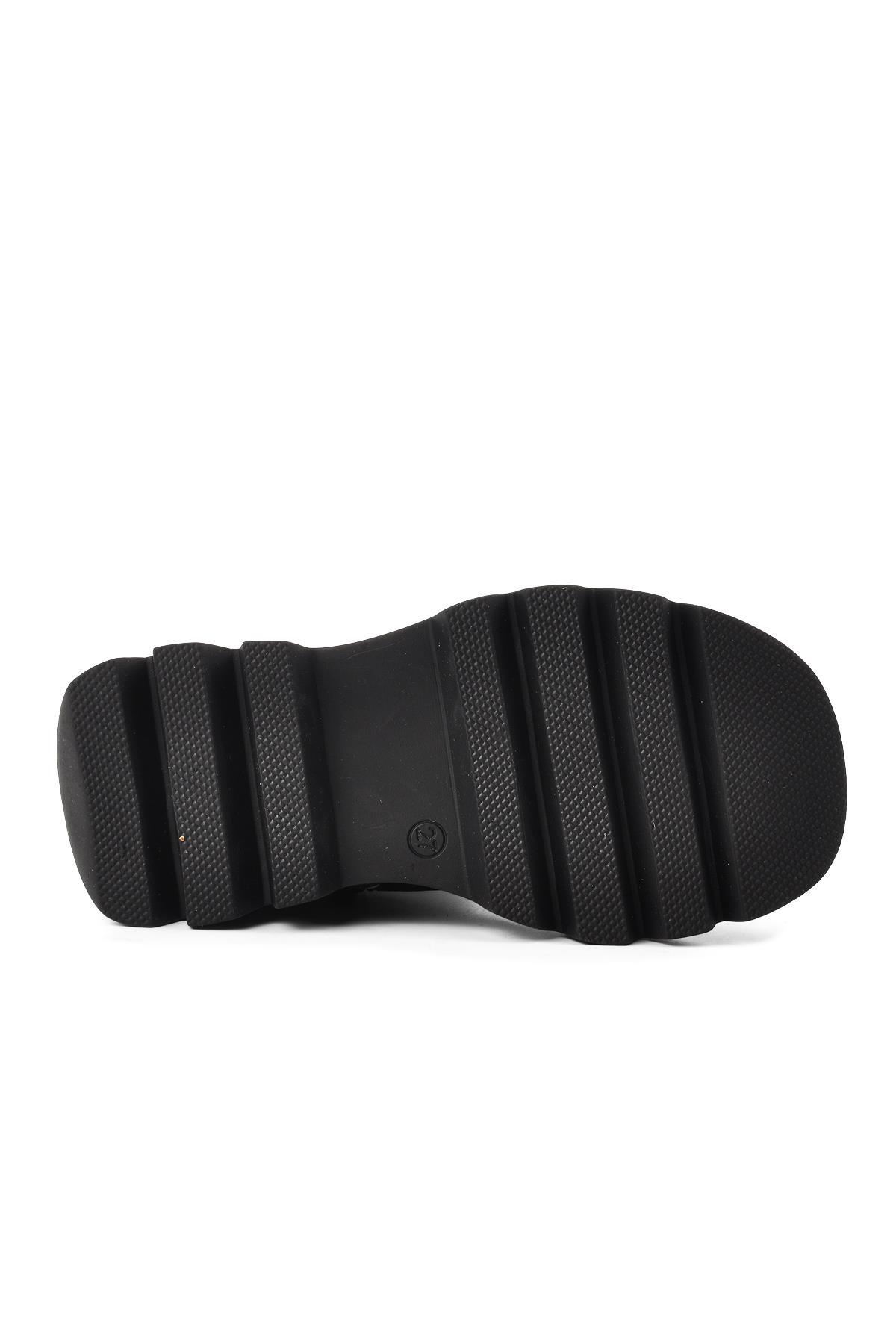 Şng 2301996-P Siyah İçi Kürklü Kız Çocuk Bot - Görsel 6