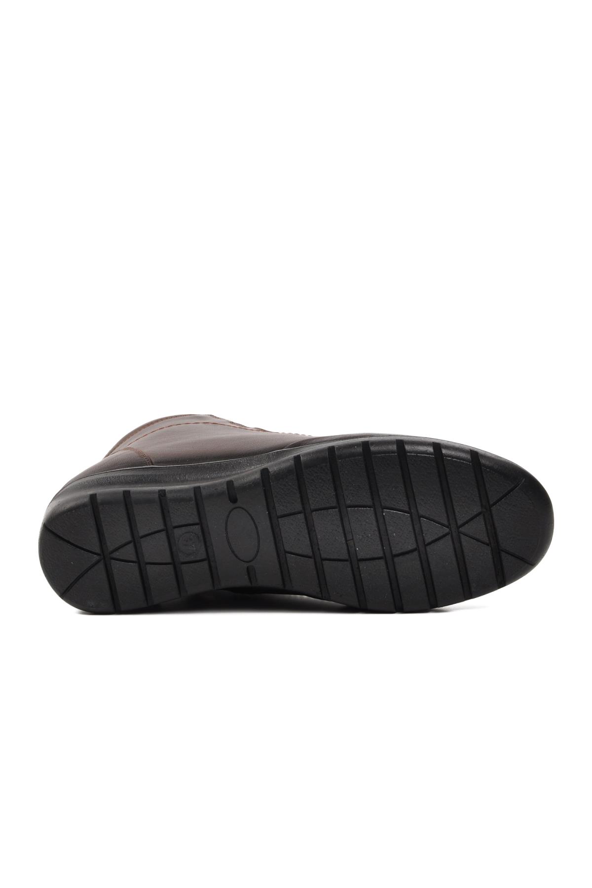 7119 Kahve Kadın Hakiki Deri Bot - Görsel 6