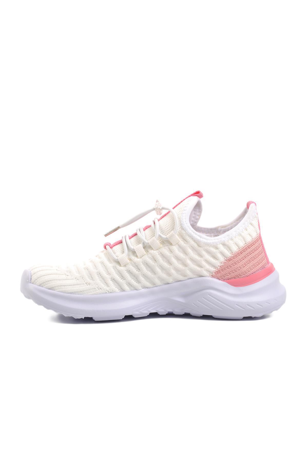 1419-F Krem-Pudra Çocuk Spor Ayakkabı - Görsel 4