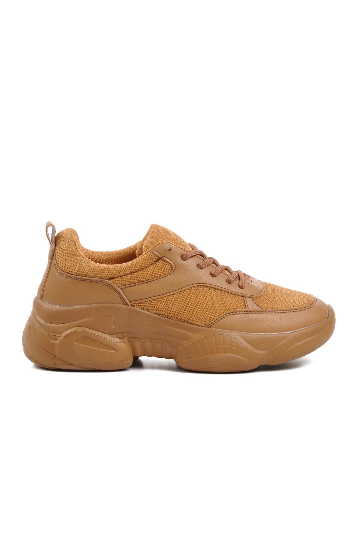 Dkc2304 Ekru Kadın Sneaker - Görsel 3
