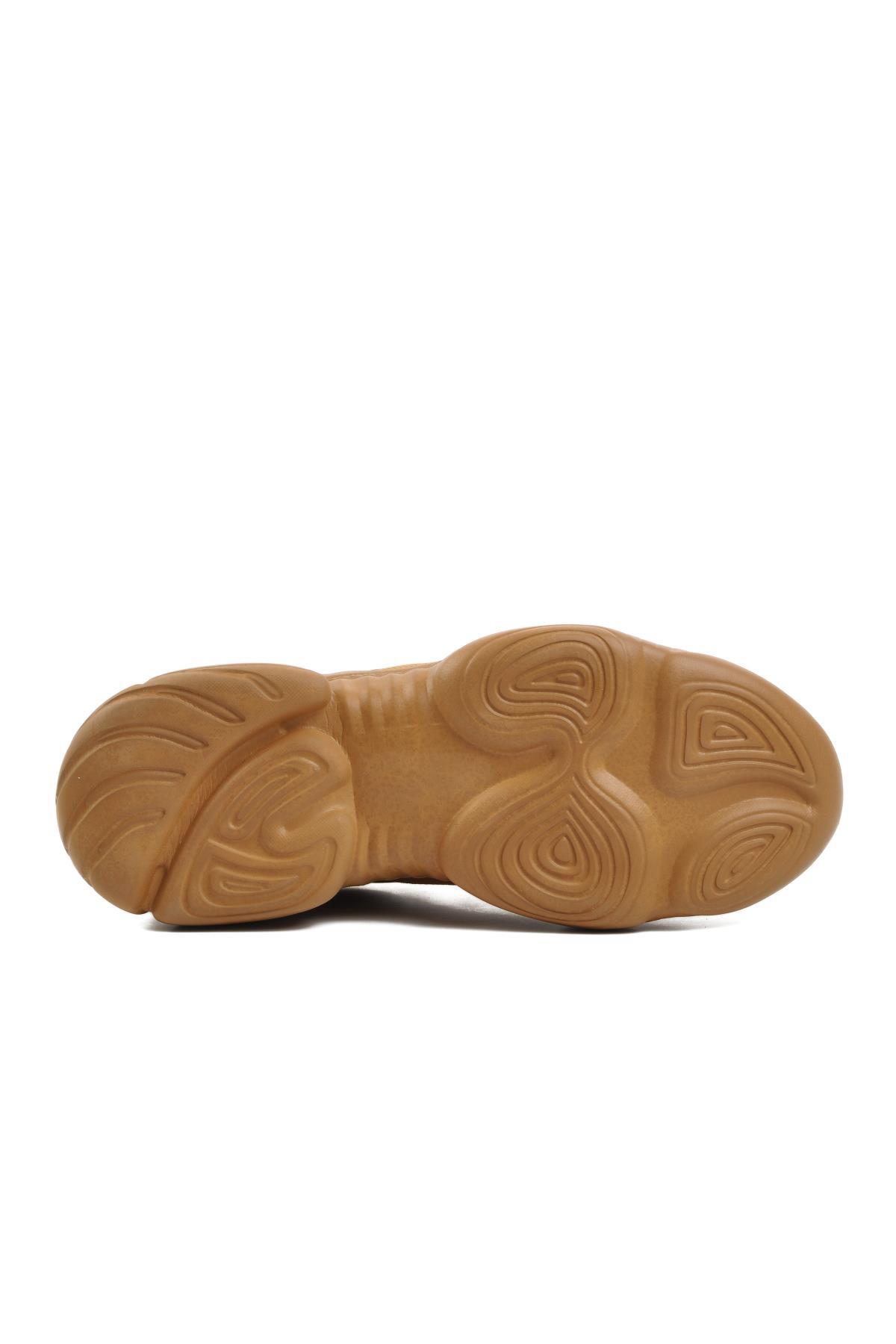 Dkc2304 Ekru Kadın Sneaker - Görsel 6