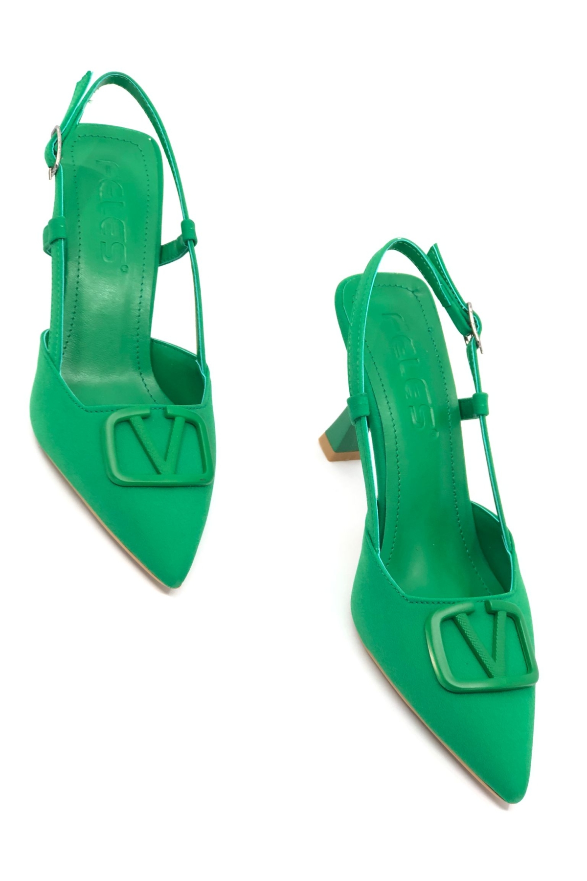 Zara V Toka Kadın Topuklu Ayakkabı - Görsel 4