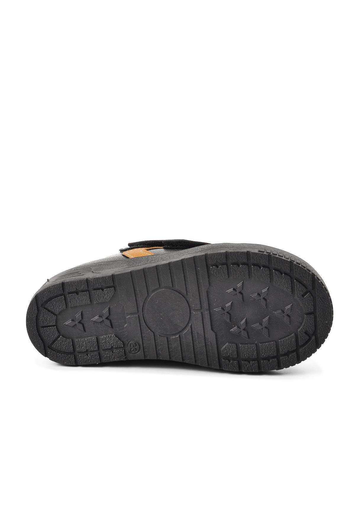 Arz 2301004-B Siyah-Camel İçi Kürklü Cırtlı Bebek Bot - Görsel 6