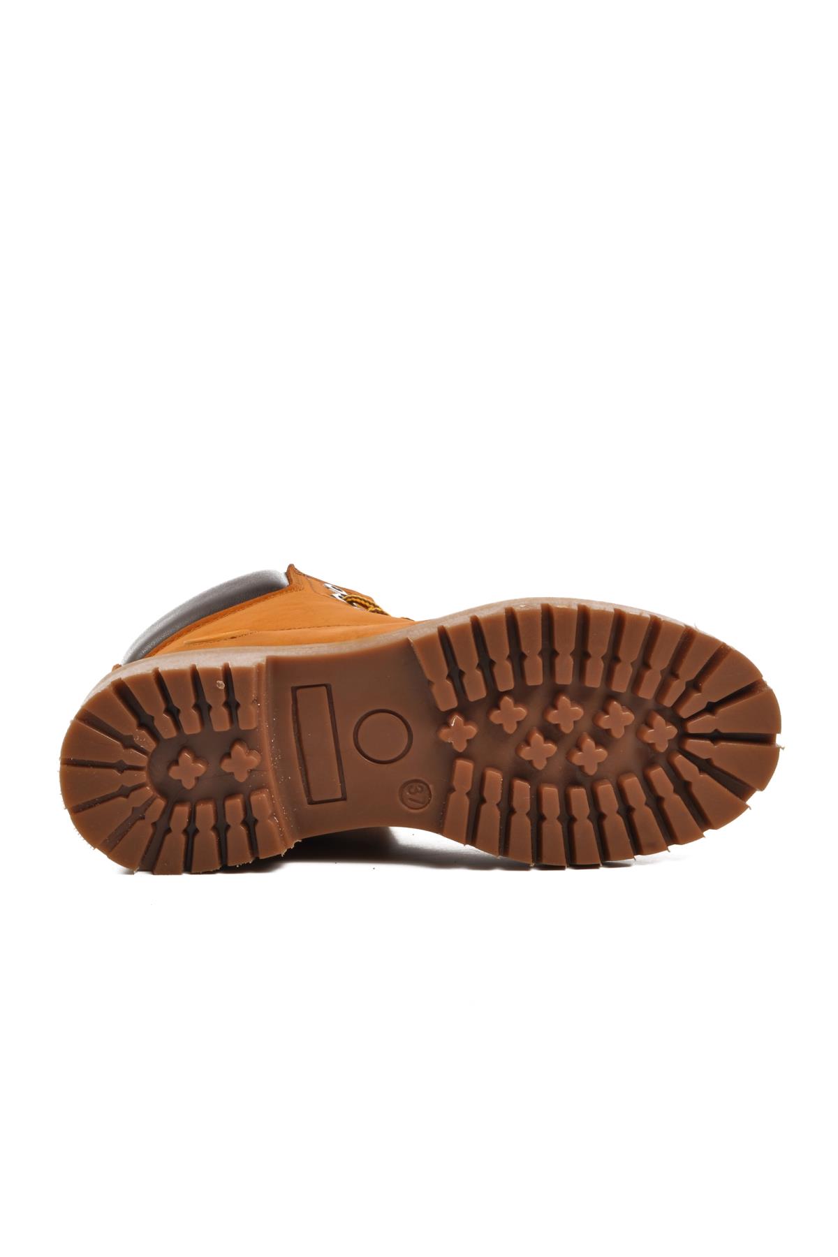 240602 Ayakmod Nubuk Hakiki Deri Bağcıklı Unisex Bot - Görsel 6