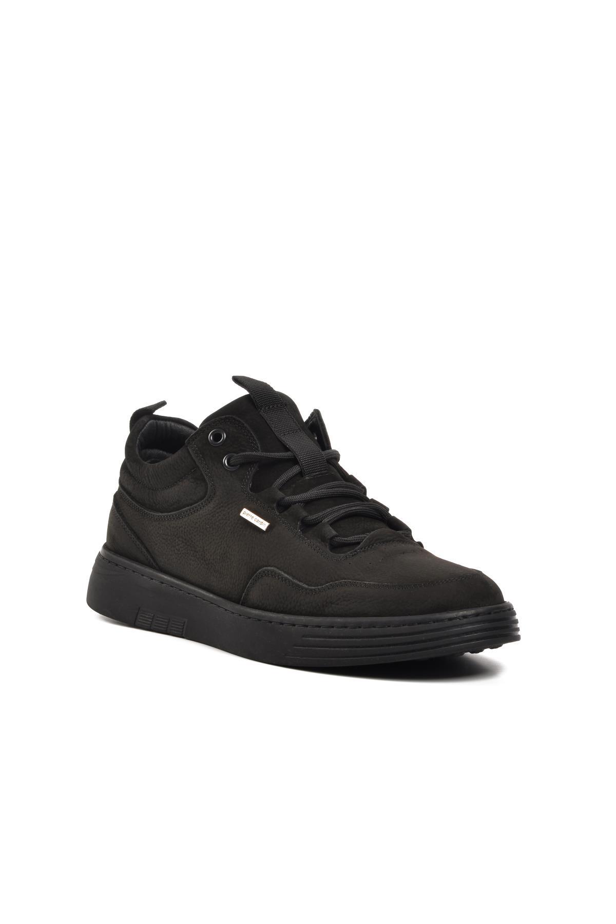 779616 Siyah Nubuk Hakiki Deri Erkek Günlük Ayakkabı - Görsel 2