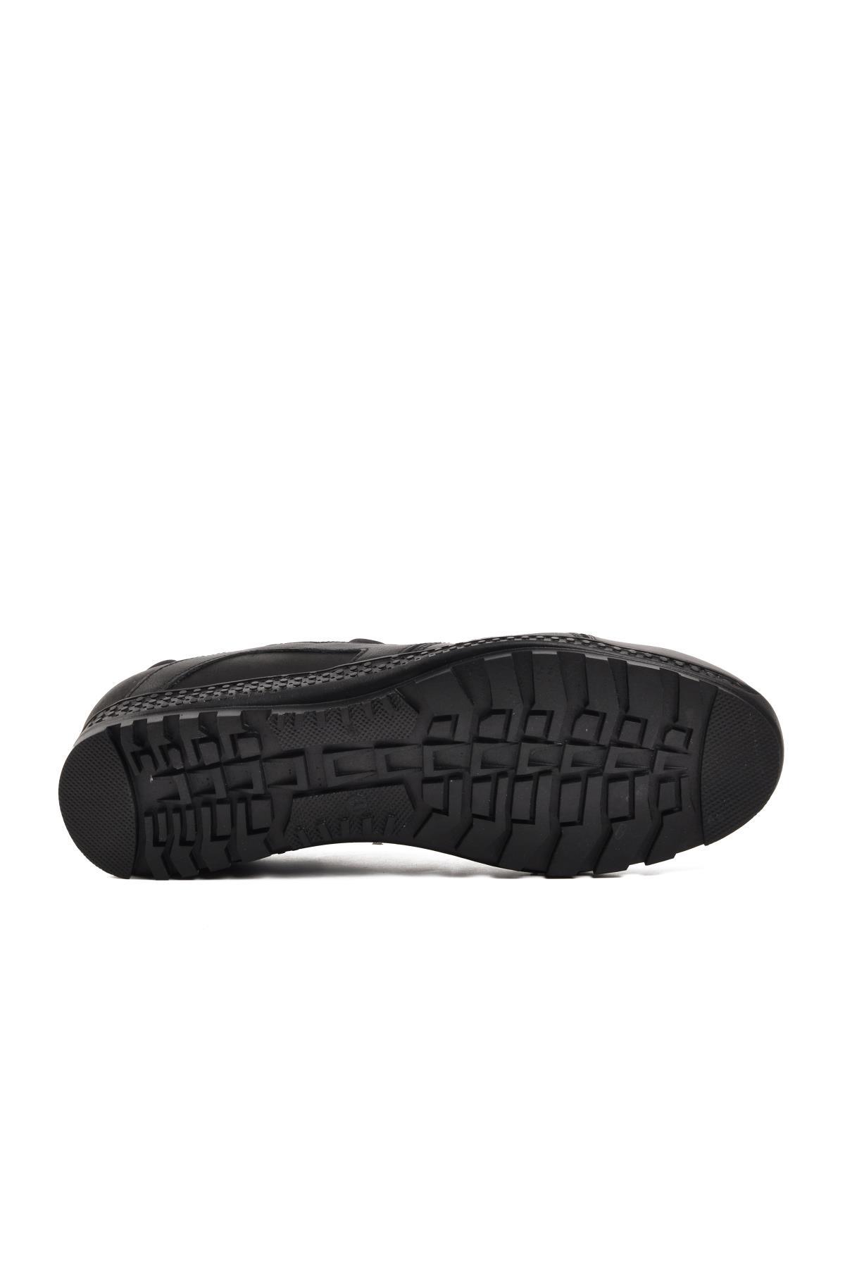 5856 Siyah Nata Hakiki Deri Erkek Günlük Ayakkabı - Görsel 6