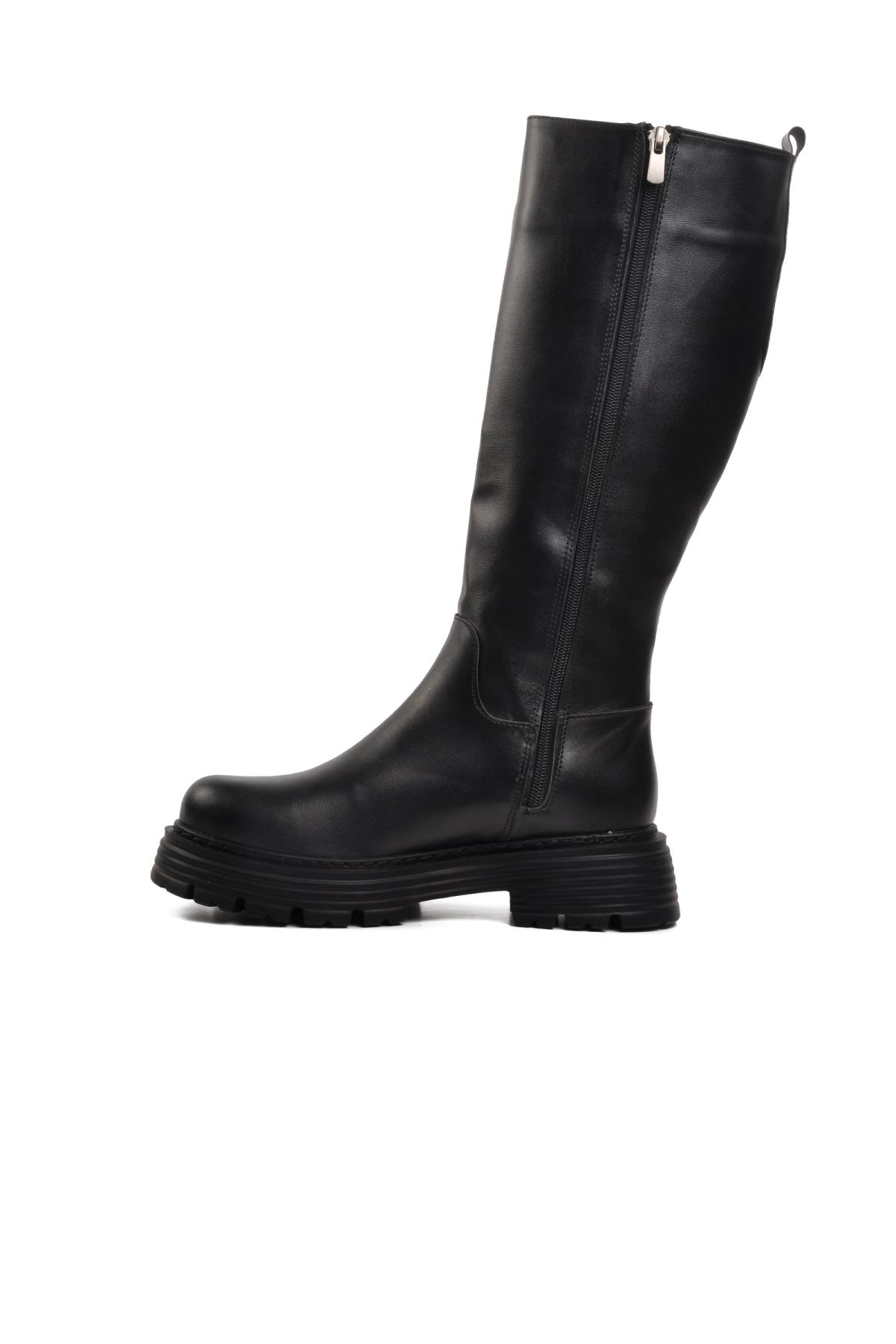 715 Siyah İçi Polarlı Kadın Çizme - Görsel 4