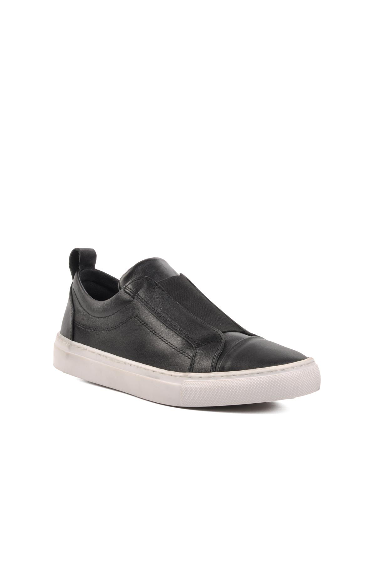 Rcdl 4215 Siyah Hakiki Deri Bağcıksız Erkek Günlük Ayakkabı - Görsel 2