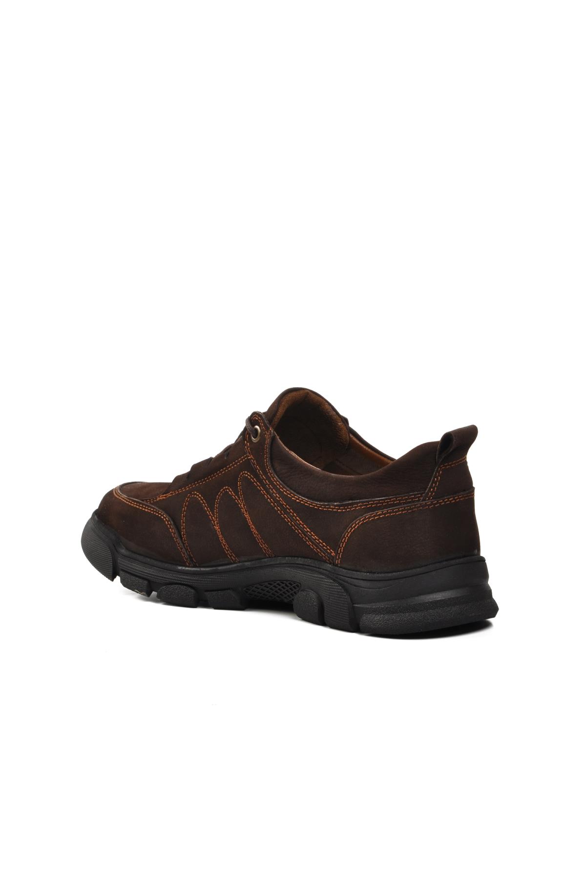 7370 Kahve Nubuk Hakiki Deri Erkek Günlük Ayakkabı - Görsel 5