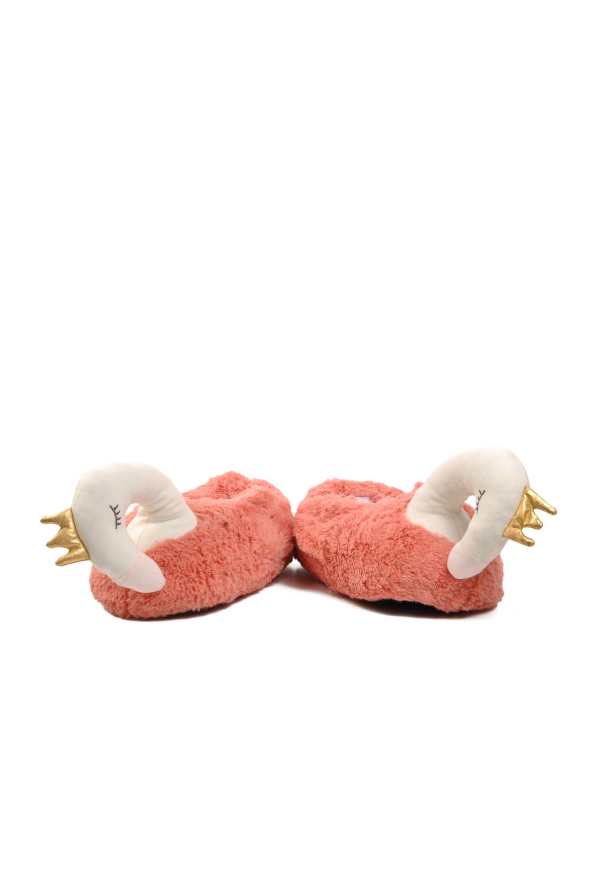 Kuğulu Fuşya Kadın Panduf - Görsel 10