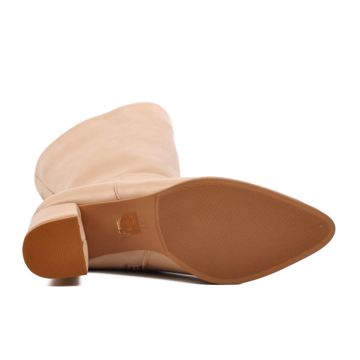 343071 Nude İçi Polarlı Kadın Topuklu Çizme - Görsel 3