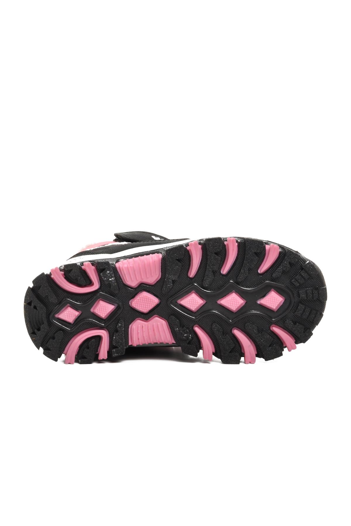 Leo-P Pembe İçi Kürklü Çocuk Outdoor Bot - Görsel 6