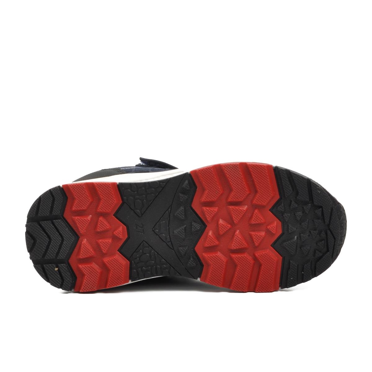 1391-P Lacivert-Kırmızı İçi Polarlı Çocuk Outdoor Bot - Görsel 3