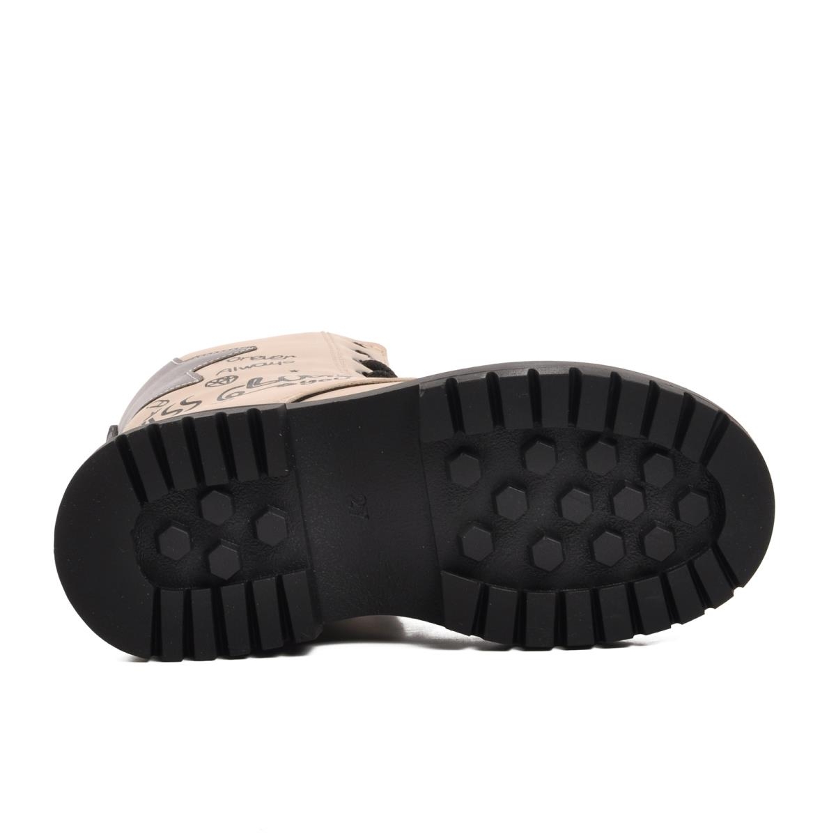 1566-P Bej İçi Polarlı Kız Çocuk Bot - Görsel 3