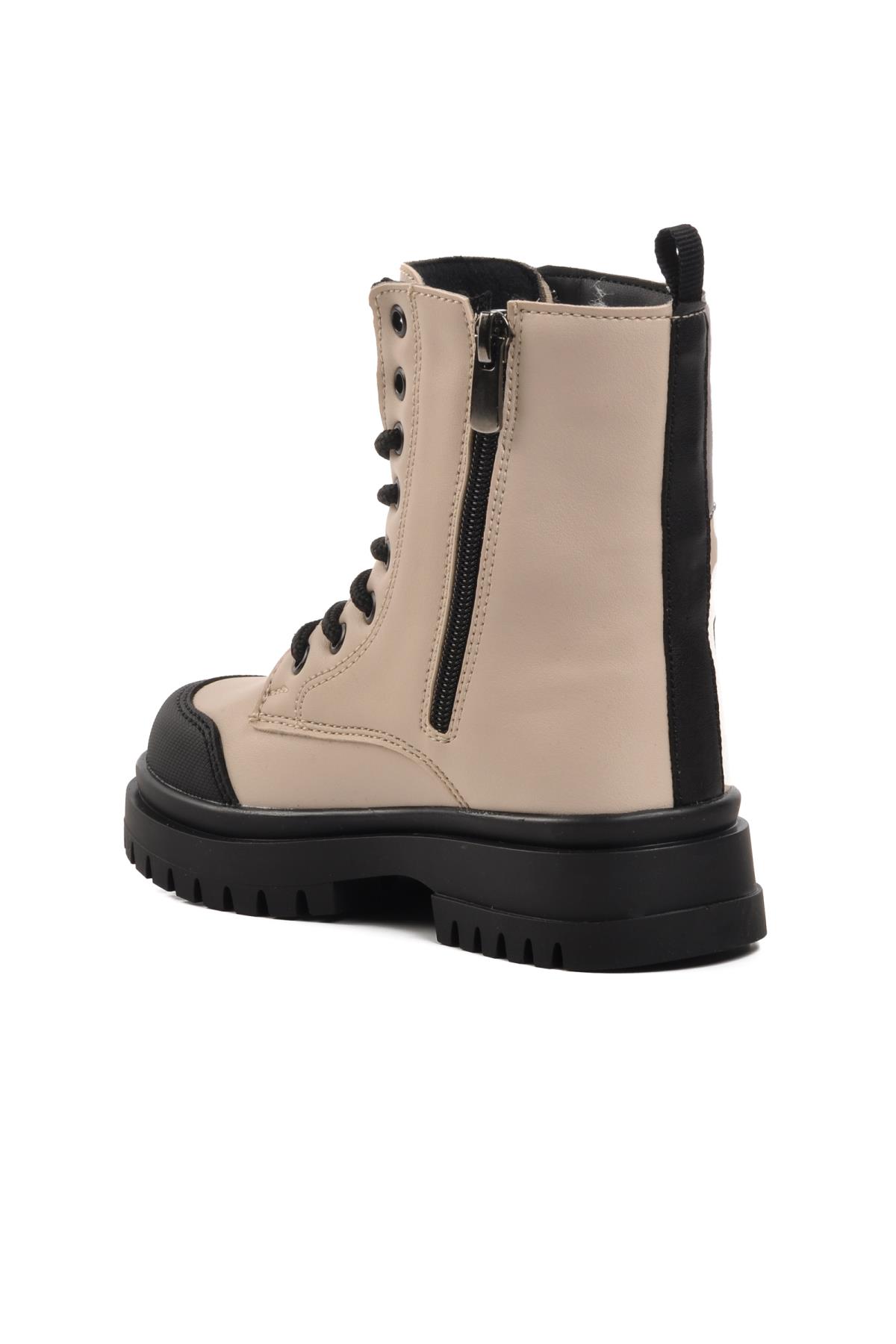 1566-P Bej İçi Polarlı Kız Çocuk Bot - Görsel 7