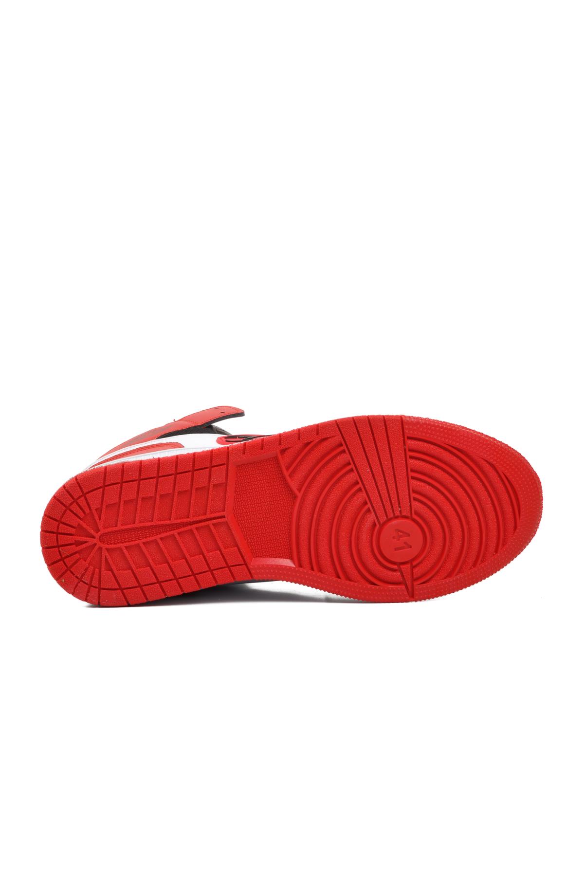 Sloga Hı Siyah-Beyaz-Kırmızı Erkek Hi Sneaker - Görsel 8