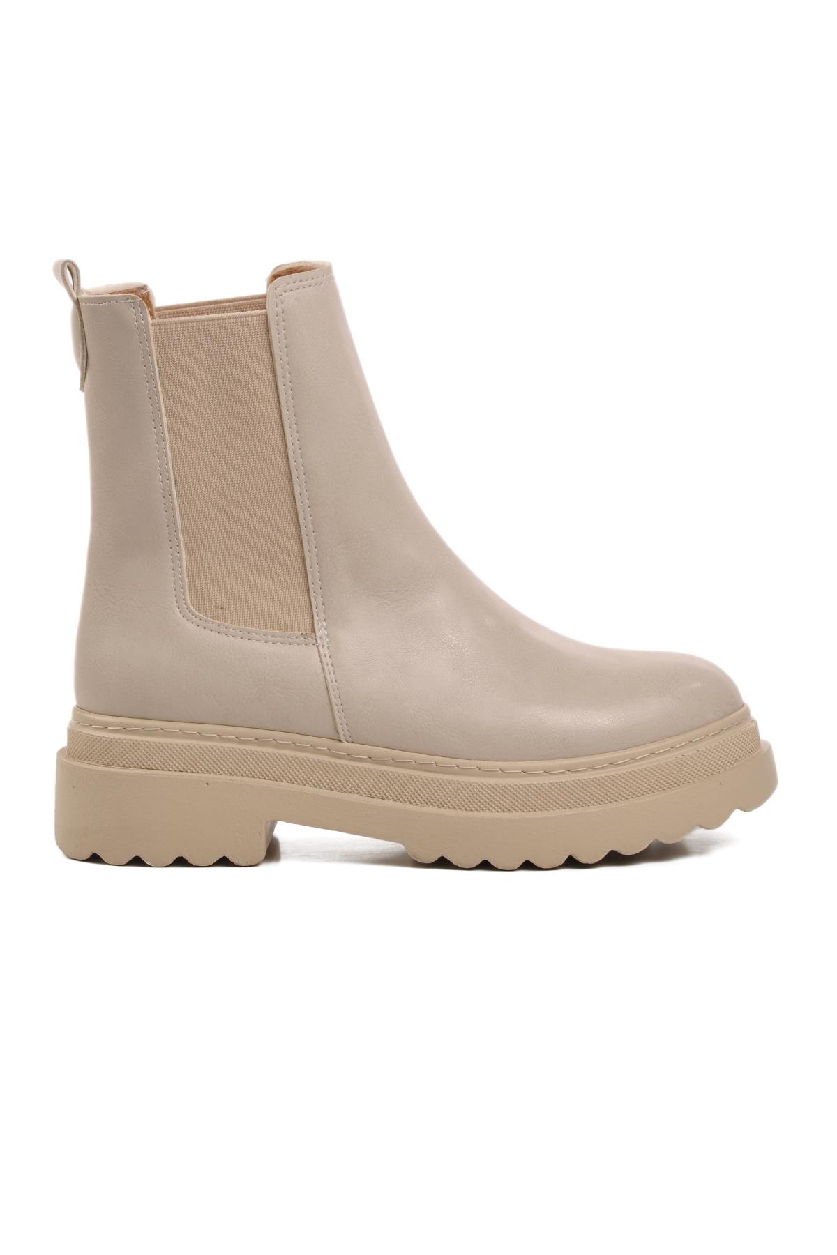 261074 Bej Kadın Chelsea Bot - Görsel 3