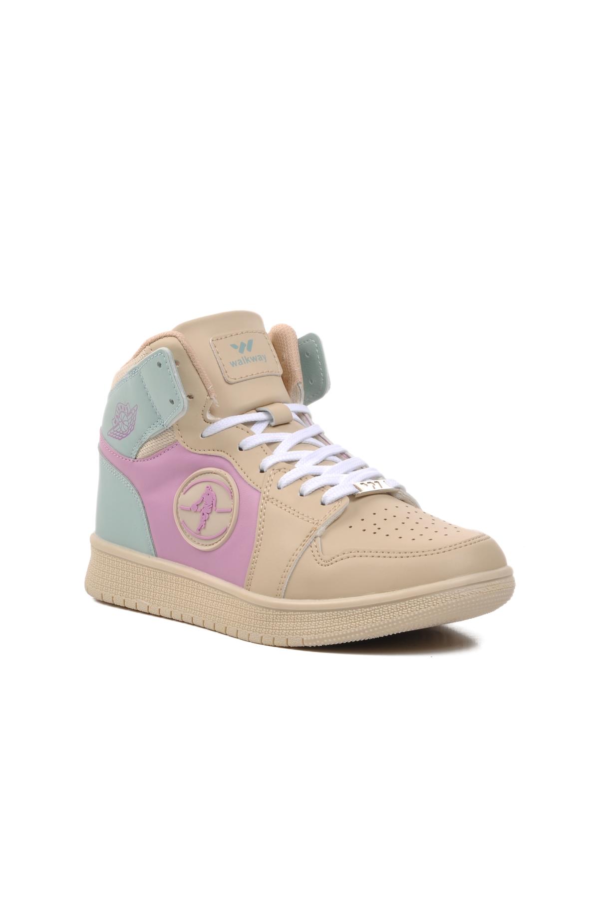 Sloga Hı Bej-Lila-Yeşil Unisex Hi Sneaker - Görsel 2