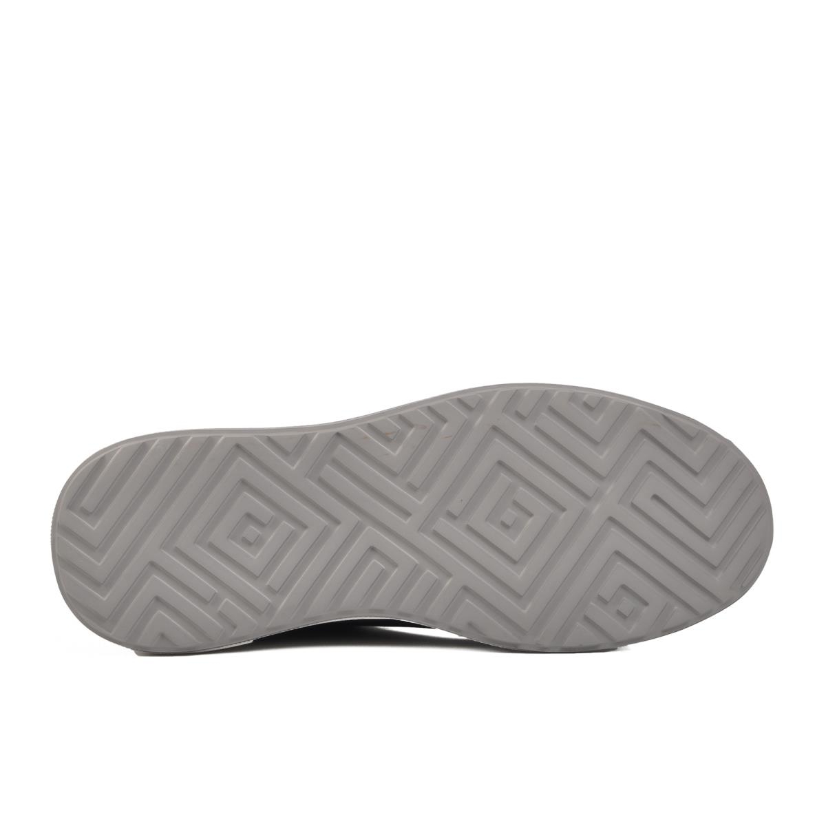 209202 Lacivert Nubuk Hakiki Deri Erkek Günlük Ayakkabı - Görsel 3