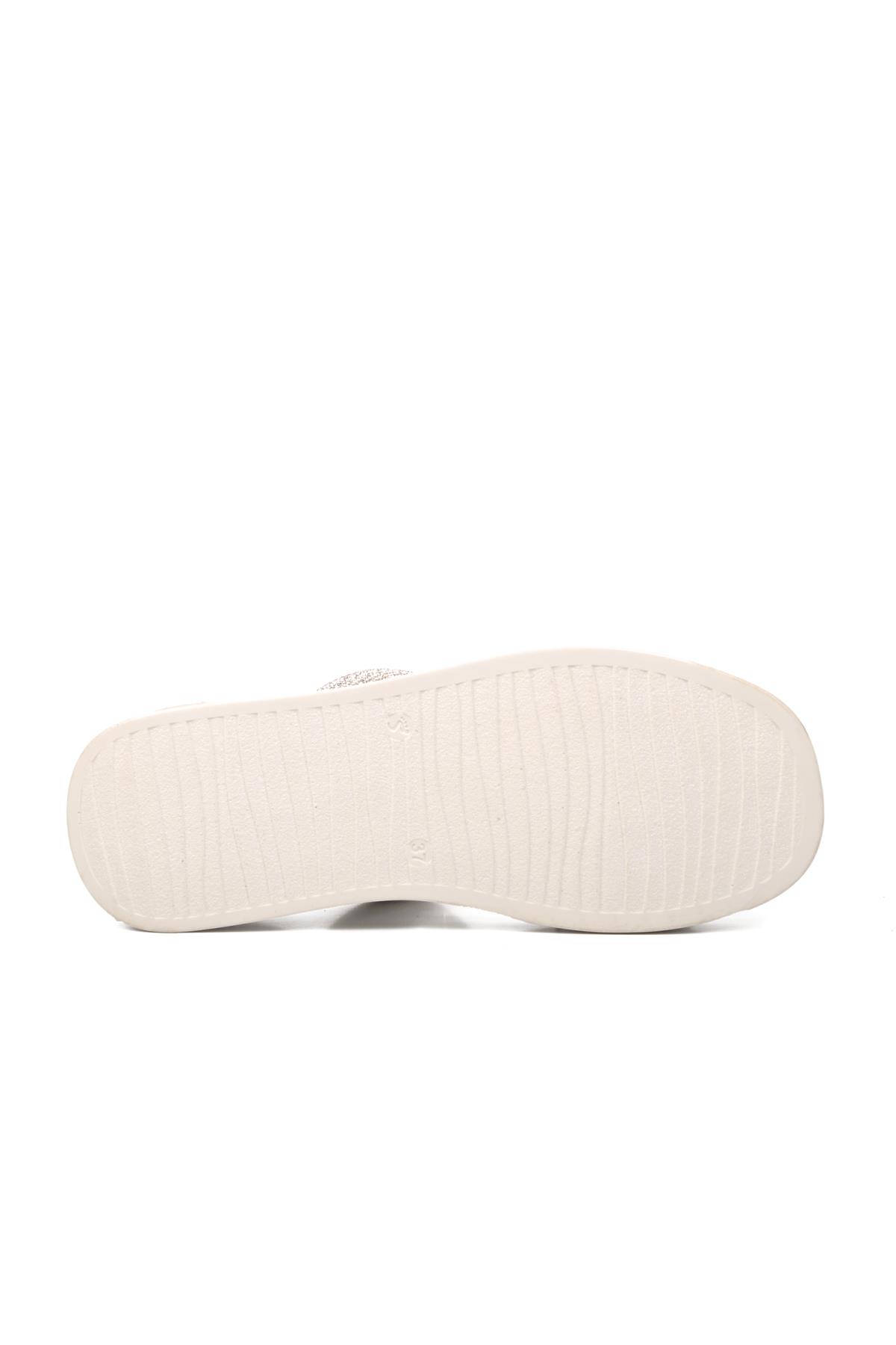 PC-53089 Gümüş Kadın Terlik - Görsel 8